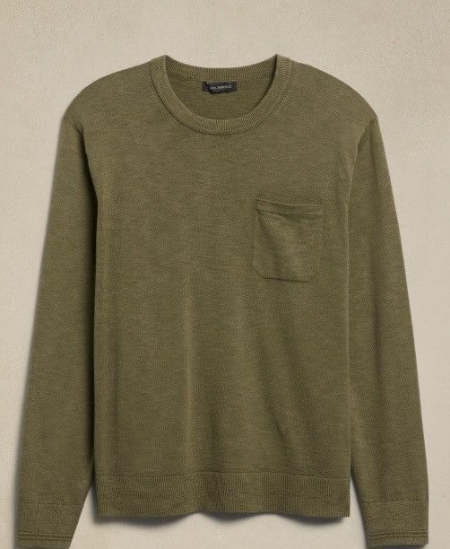 Banana Republic Organic Cotton Garment Dyed Sweater Size US M / EU 48-50 / 2 - 1 Thumbnail