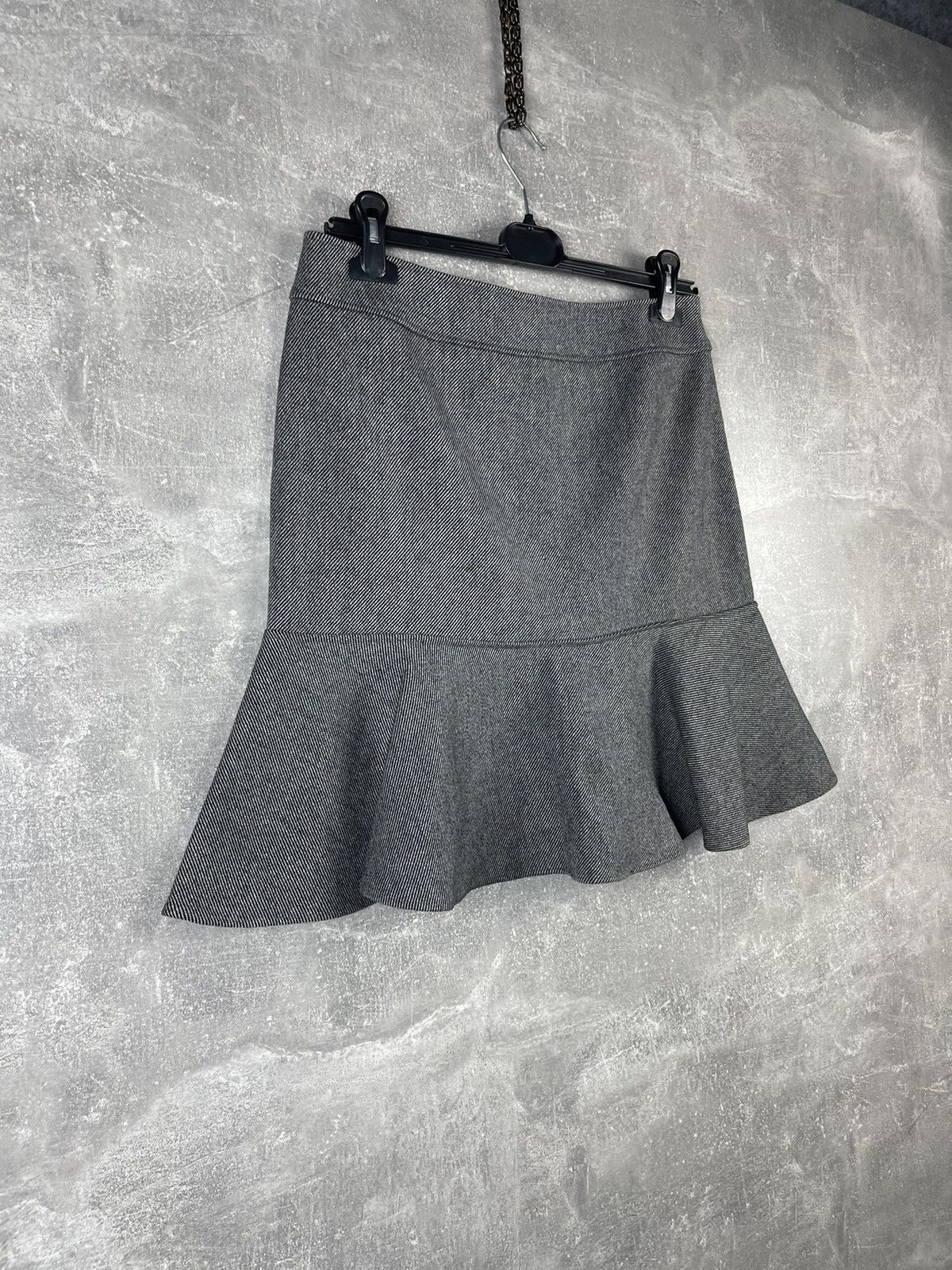 Balenciaga Balenciaga Paris Wool Gray Striped Midi Skirt Size 27" / US 4 / IT 40 - 3 Thumbnail