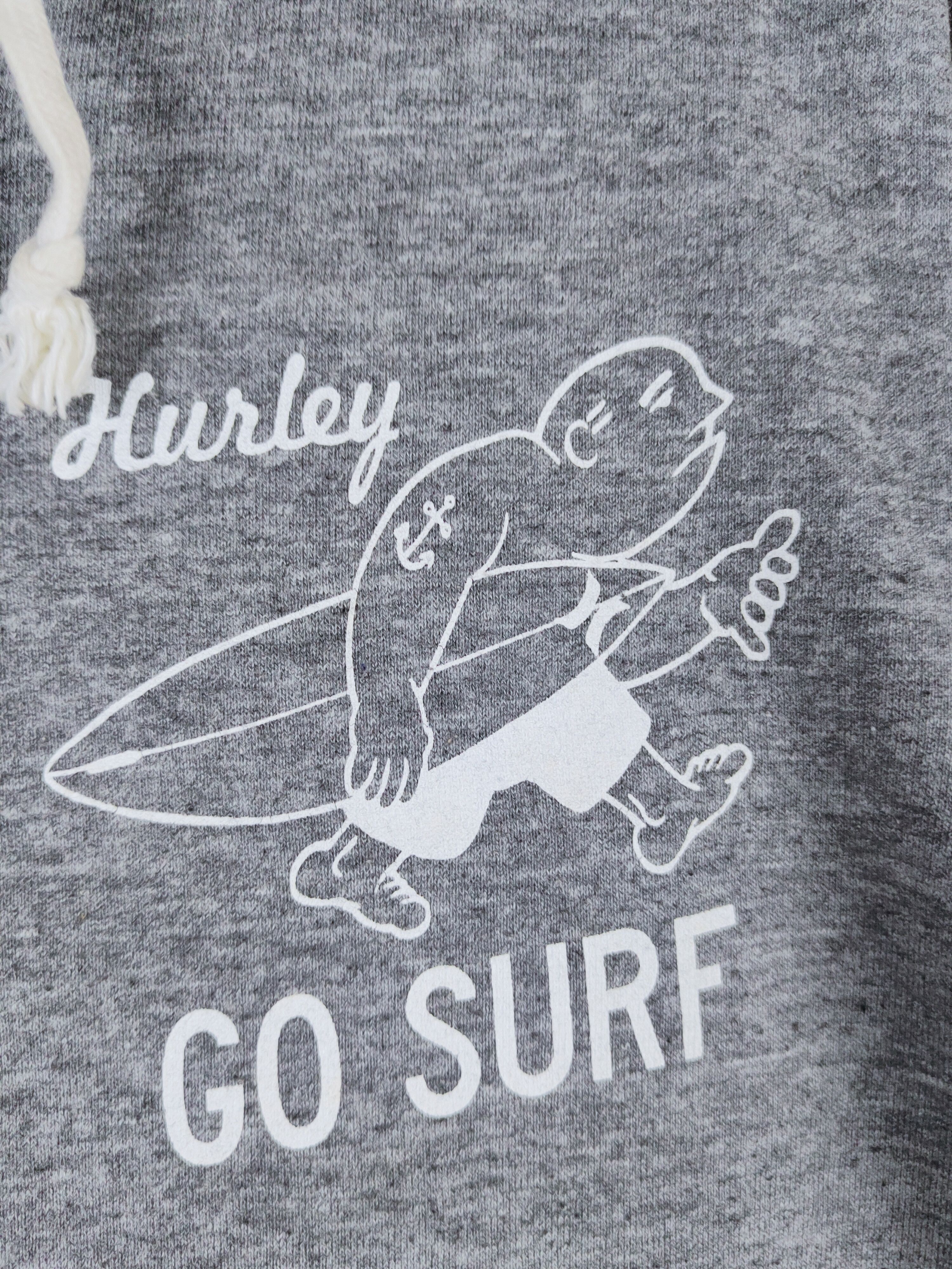 Hurley × Vintage Vintage & Faded Hurley Dark Gray Go Surf Hoodie Sweaters Size US M / EU 48-50 / 2 - 2 Thumbnail