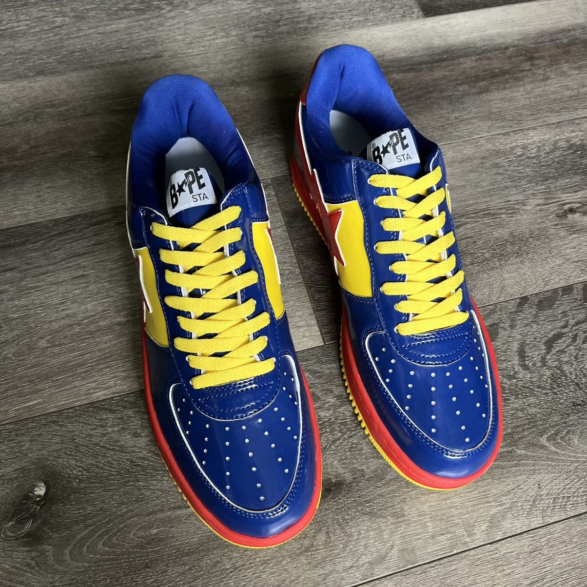 Bape × DC Comics RARE OG 2007 A BATHING APE BAPE DC COMICS SUPERMAN BAPESTAS Size US 12 / EU 45 - 2 Thumbnail