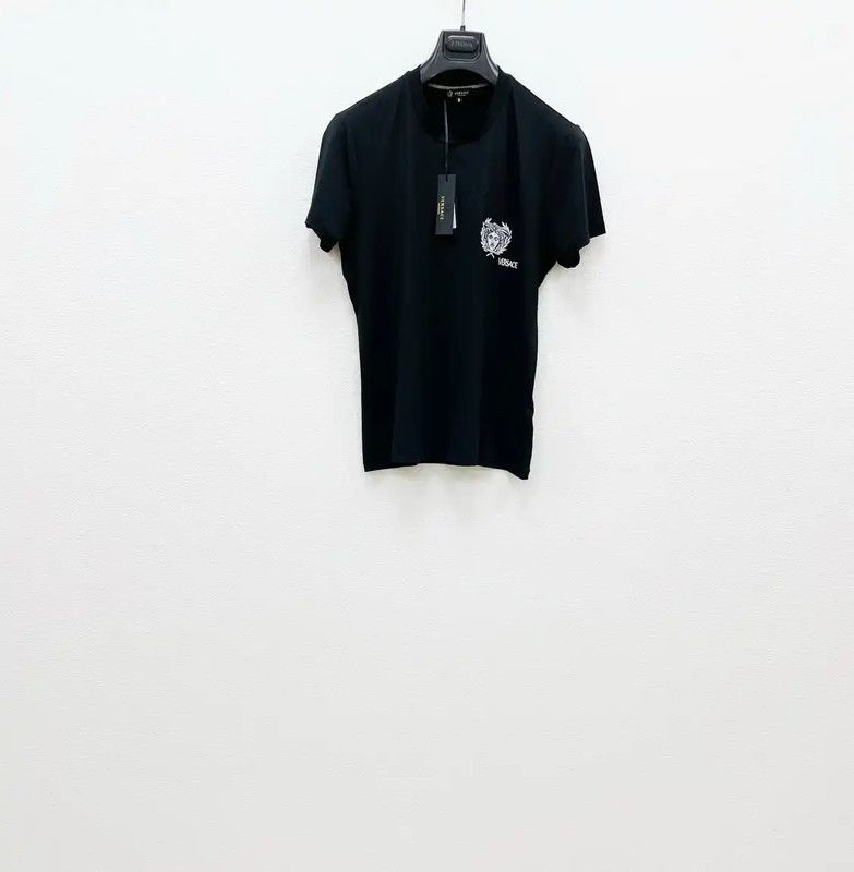Versace Versace Black Cotton Men's T-Shirt 0089 Size US M / EU 48-50 / 2 - 1 Thumbnail