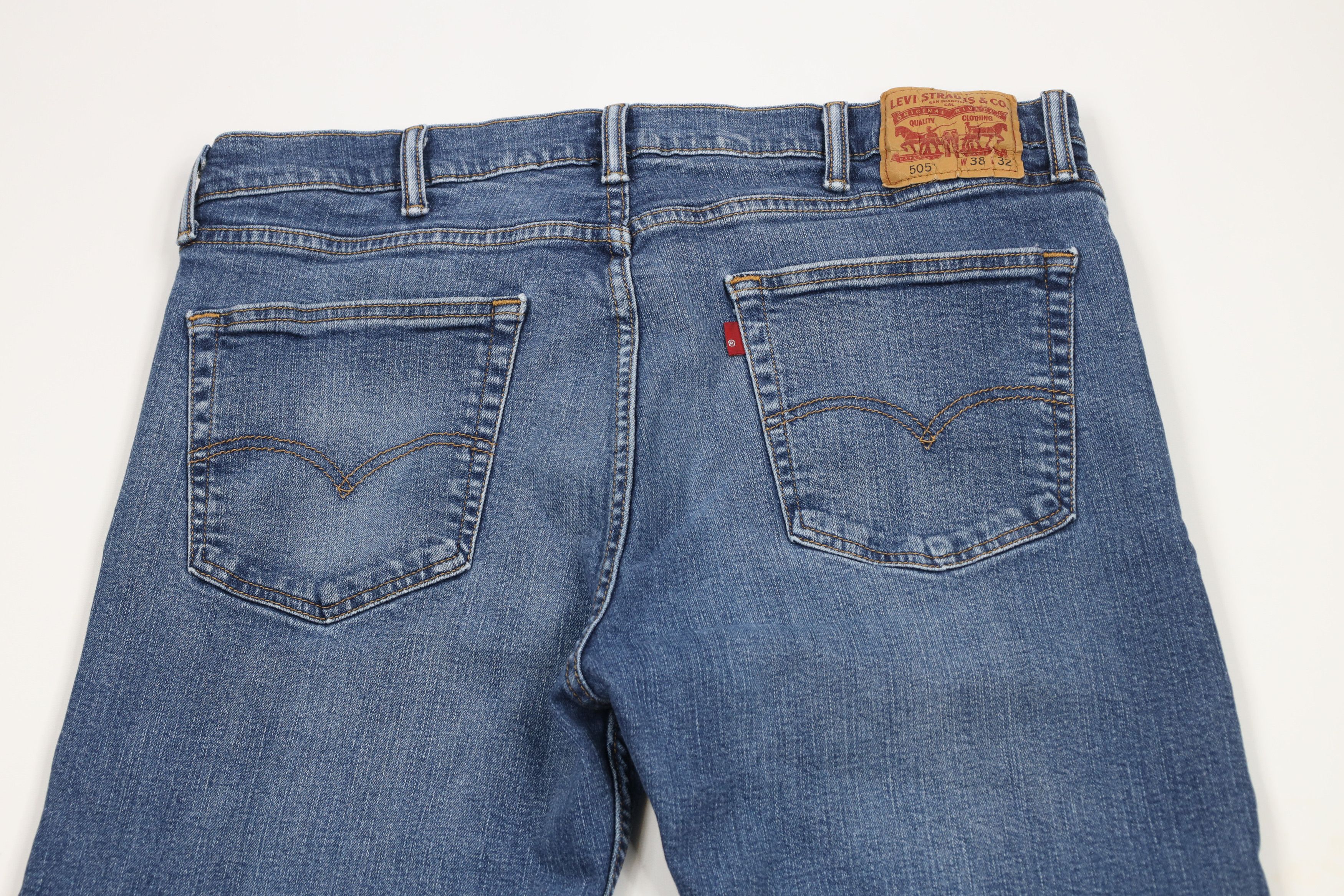 Levi's × Vintage Vintage Y2K Levis 505 Regular Fit Denim Jeans Blue Size US 38 / EU 54 - 8 Thumbnail