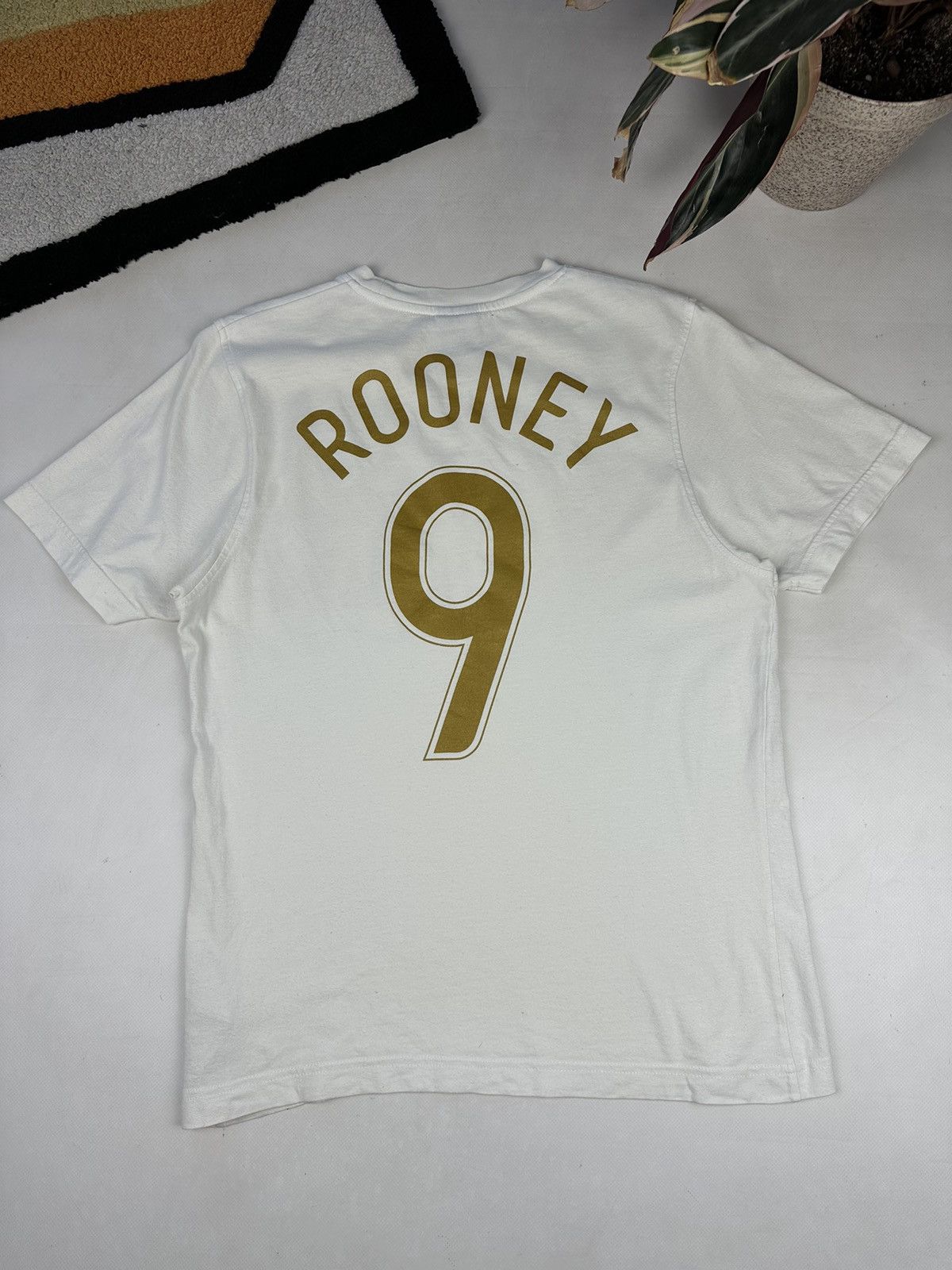 Nike × Vintage Rare Football T-Shirt Rooney England Y2K. Size US M / EU 48-50 / 2 - 1 Thumbnail