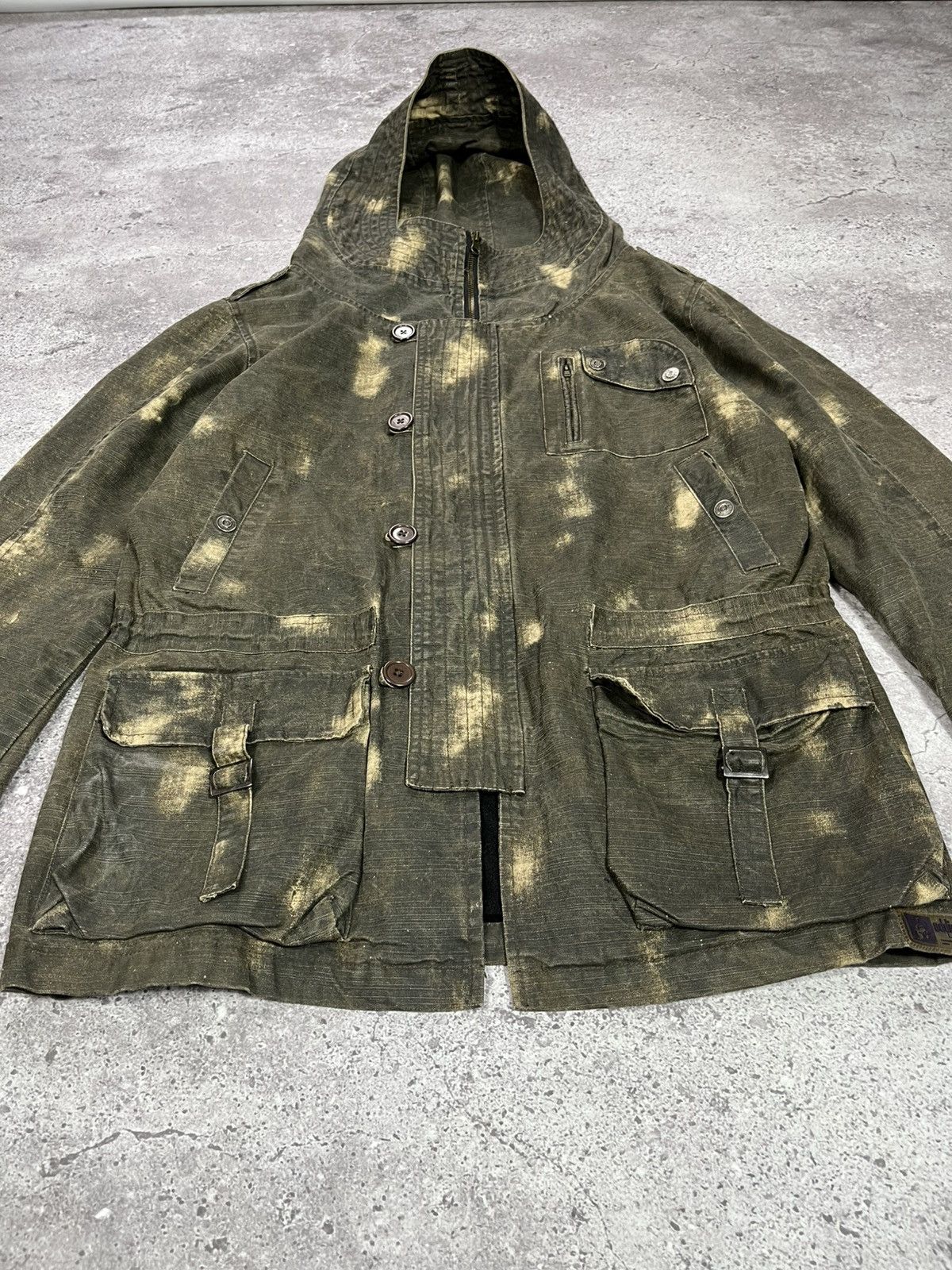 Japanese Brand Addictdol Camo Rick Owens style military jacket Size US M / EU 48-50 / 2 - 5 Thumbnail