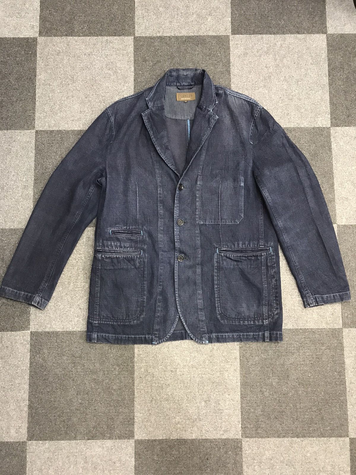 DISMISS Indigo Multipockets Light Cotton Jacket
