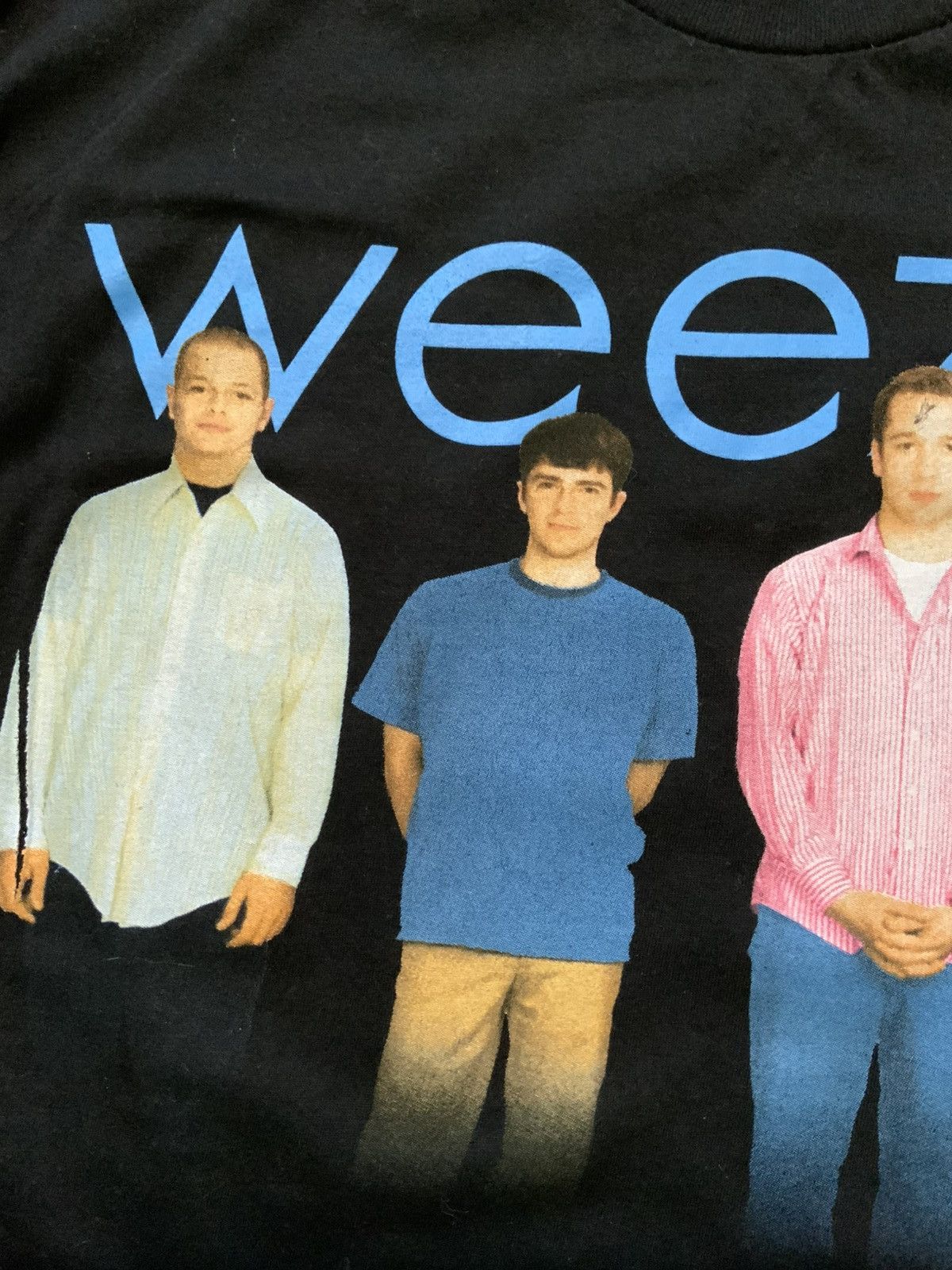 Band Tees Weezer Blue Album Music Rock Band Black Crewneck T-Shirt Size US M / EU 48-50 / 2 - 6 Thumbnail