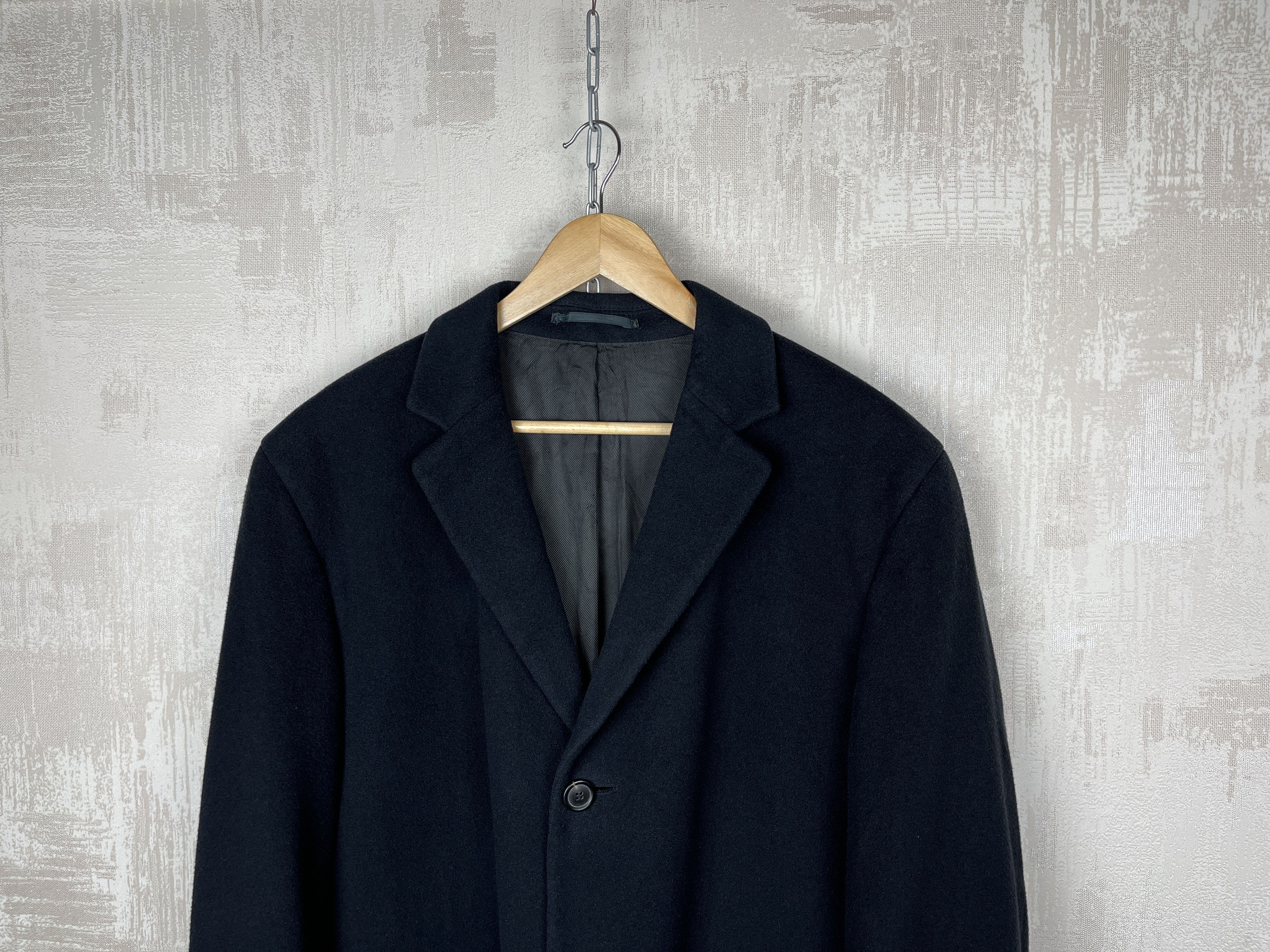 Hugo Boss × Vintage Vintage Hugo Boss 90% Wool / 10 % Cashmere Coat Jacket Size US L / EU 52-54 / 3 - 3 Thumbnail