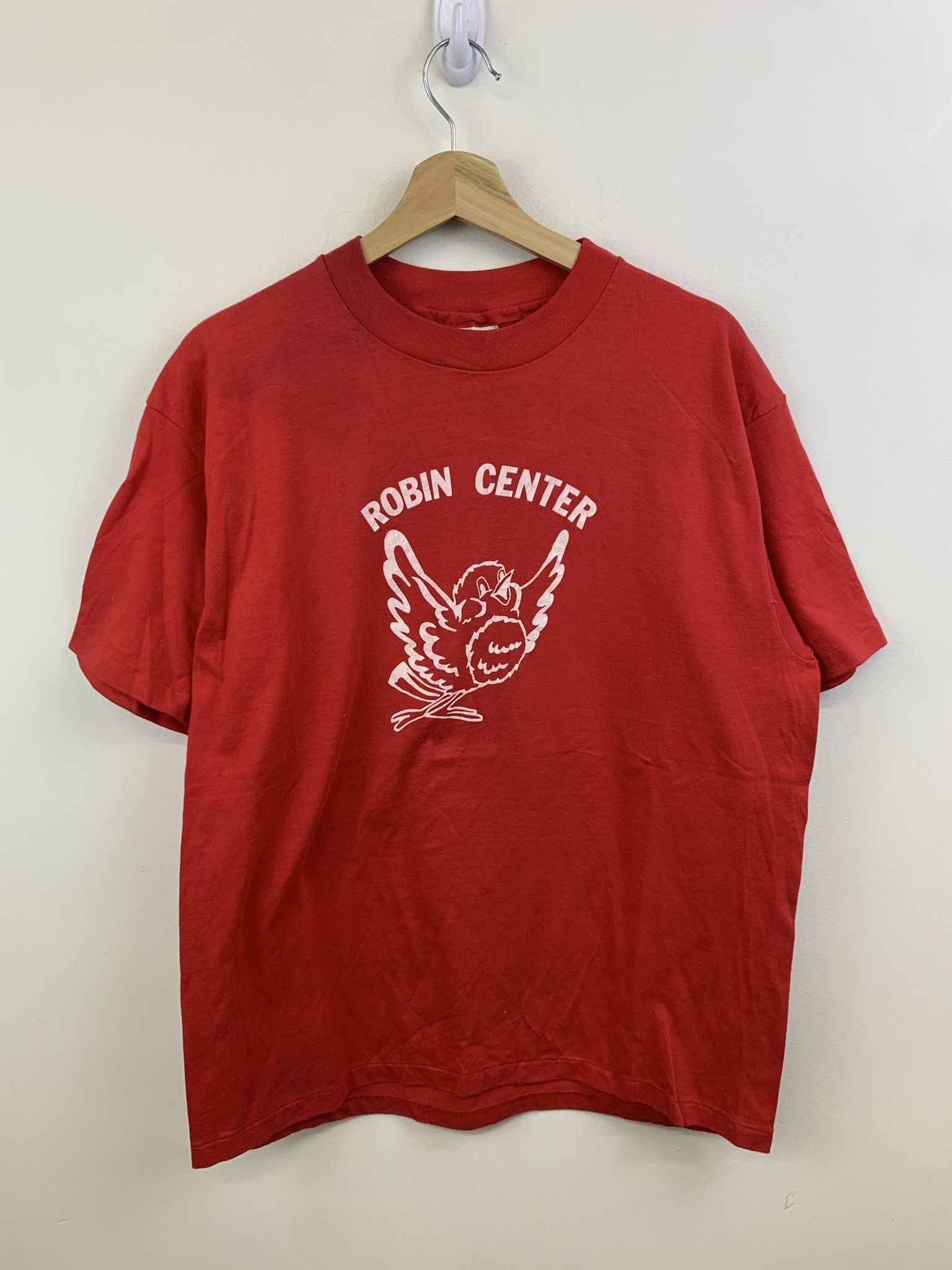 Vintage 1980s Robin Center Singel Stitch Tee Shirt Size XL