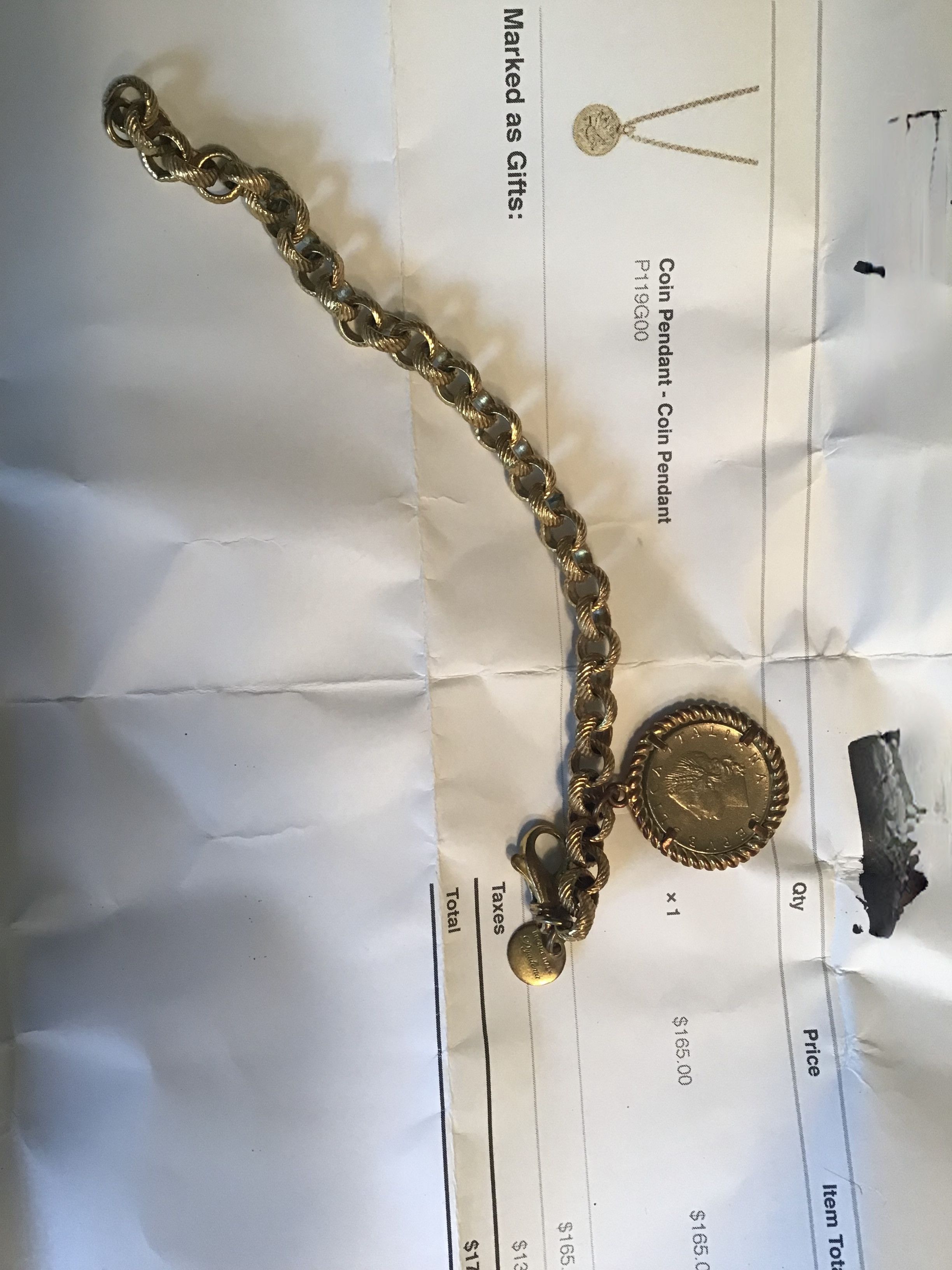 Other Freida Rothman Gold Coin Bracelet Size ONE SIZE - 2 Thumbnail