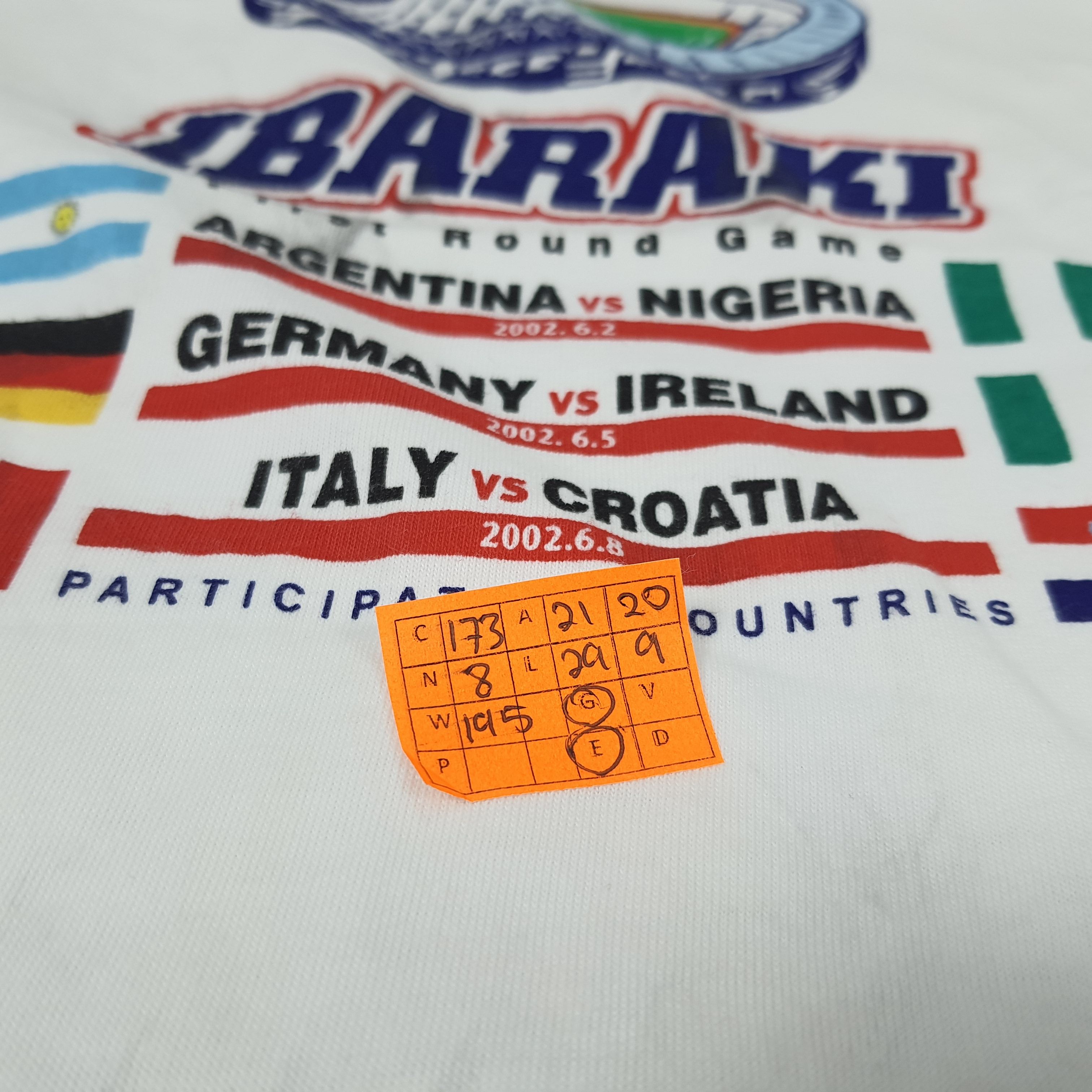 Vintage Vintage FIFA World Cup Korea Japan 2002 Soccer T-shirts Size US L / EU 52-54 / 3 - 8 Thumbnail