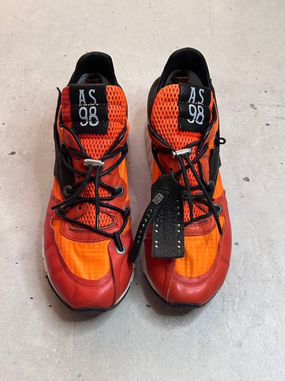 A.S.98 A.S. 98 Airstep Trainers Orange Leather Sneakers Shoes Size US 9 / IT 39 - 3 Thumbnail