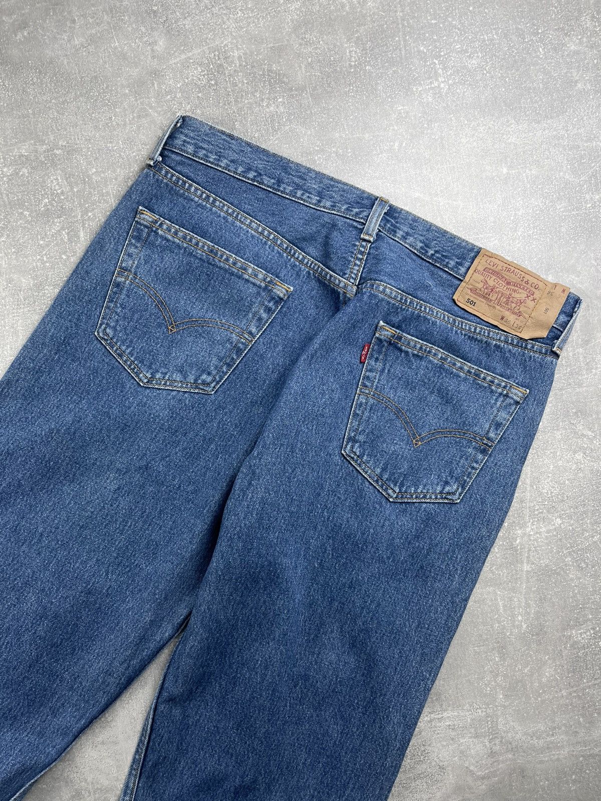 Levi's Levi’s 501 Classic Straight Leg Jeans Vintage Blue Size US 36 / EU 52 - 4 Thumbnail