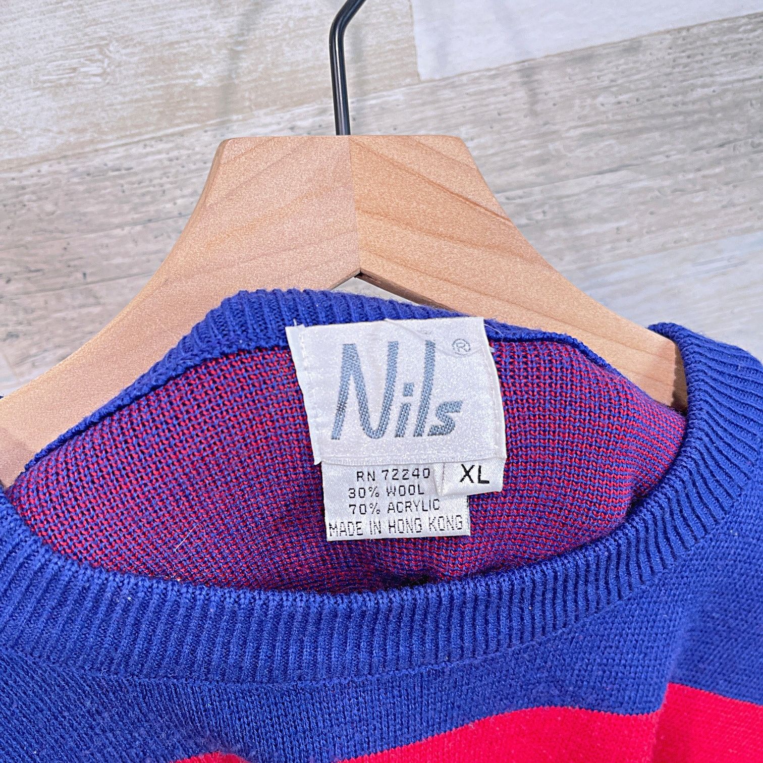 Flying Coffin NILS Vintage 90s Wool Ski Lodge Sweater Mens XL Size US XL / EU 56 / 4 - 5 Thumbnail