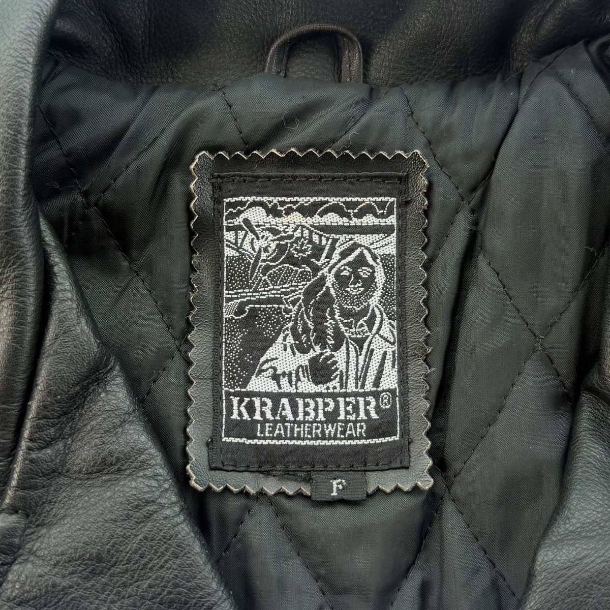 Japanese Brand Vintage KRABPER Genuine Leather Crop Biker Jacket Size M / US 6-8 / IT 42-44 - 17 Thumbnail