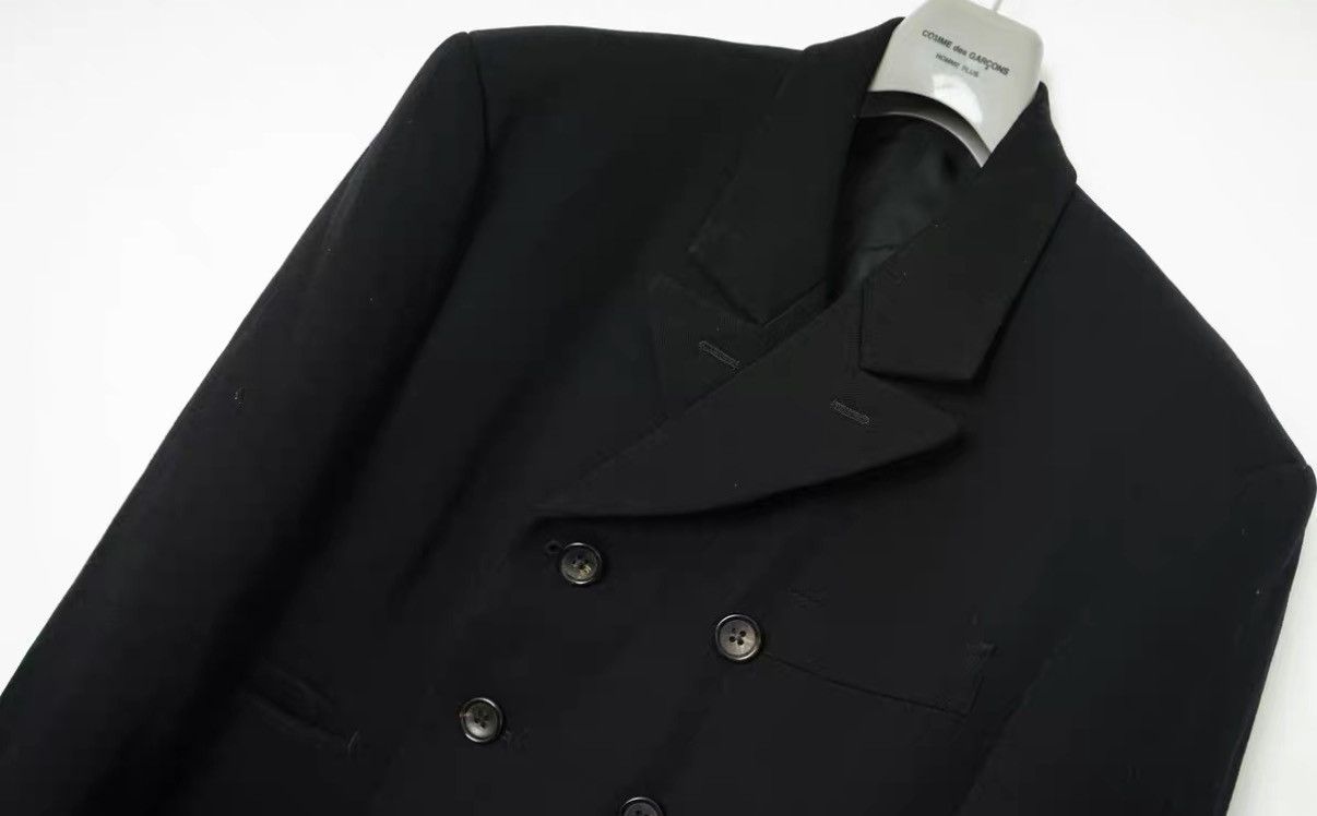 Yohji Yamamoto Yohji Yamamoto Mid-Length Double Breasted Wool Blazer Size US S / EU 44-46 / 1 - 3 Thumbnail