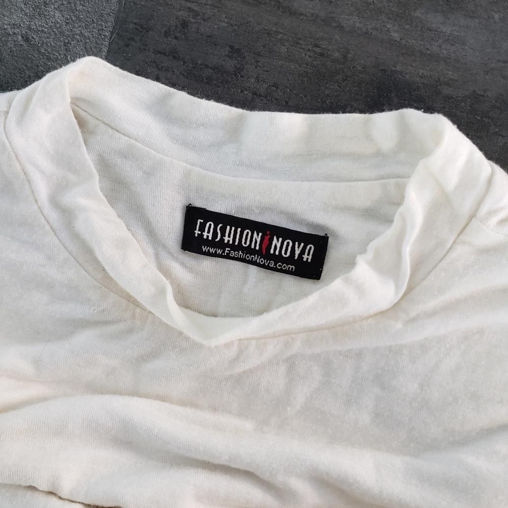 Fashion Nova White Classic Fashion Nova Long Sleeve Mini Size M / US 6-8 / IT 42-44 - 4 Thumbnail