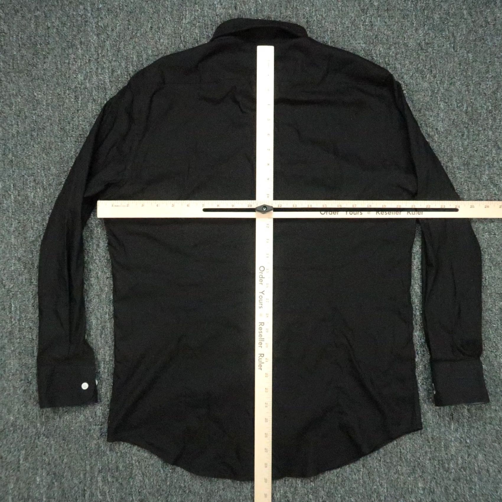 Psycho Bunny Psycho Bunny Shirt Mens Medium 16 Black Long Sleeve Slim Non-Iron Dress Button Cuff 42 in Chest Regular Size M Size US M / EU 48-50 / 2 - 6 Thumbnail