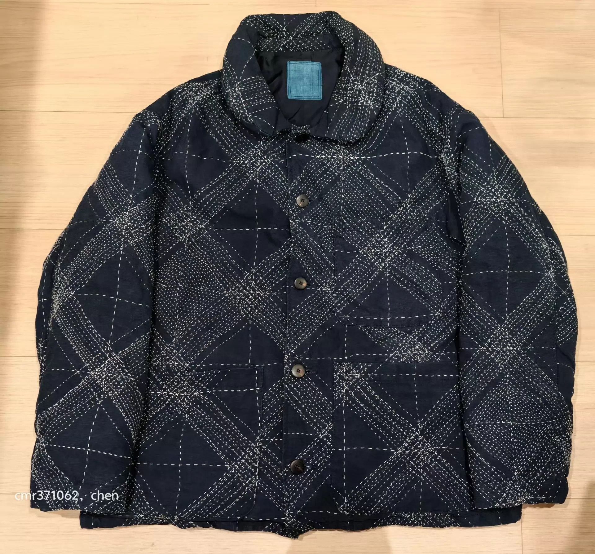 Visvim VISVIM NEVERLAND SASHIKO DOWN JKT 95 Nw dk indigo 3 Size US L / EU 52-54 / 3 - 1 Thumbnail