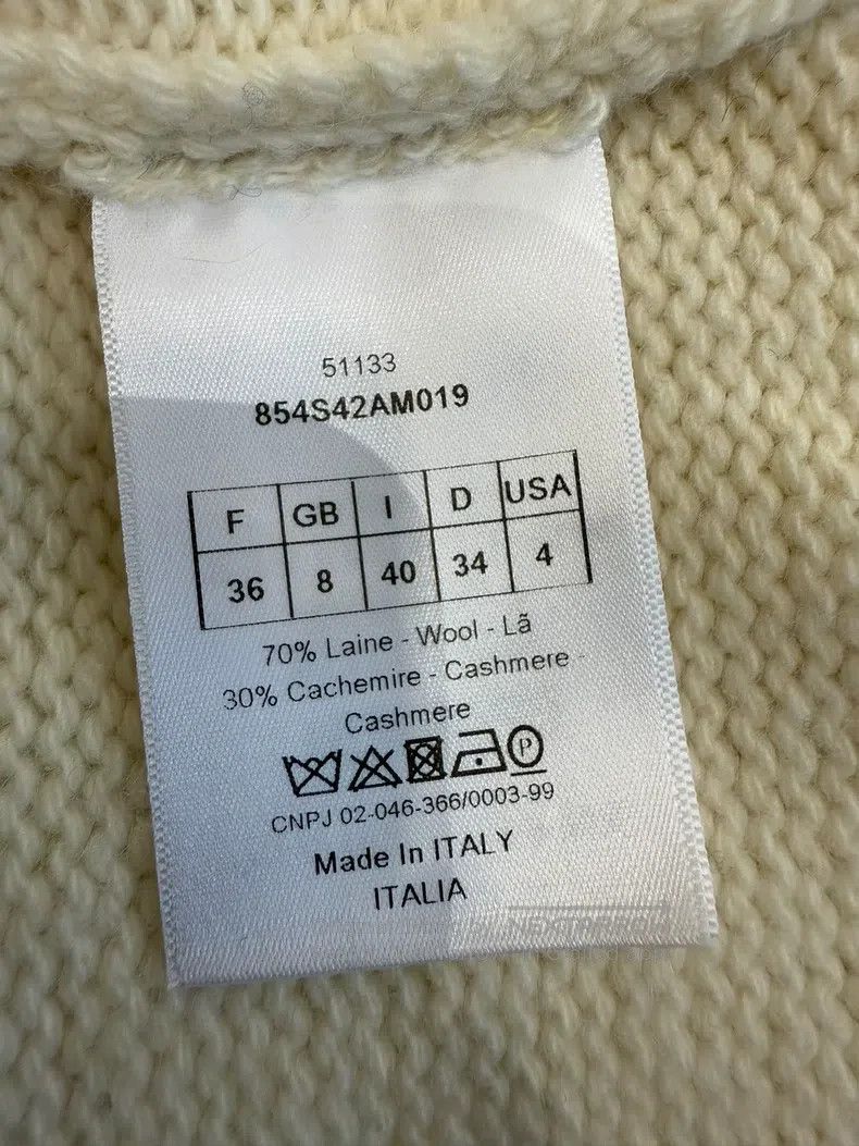 Dior Dior No.8 slogan knit sweater Size XS / US 0-2 / IT 36-38 - 6 Thumbnail
