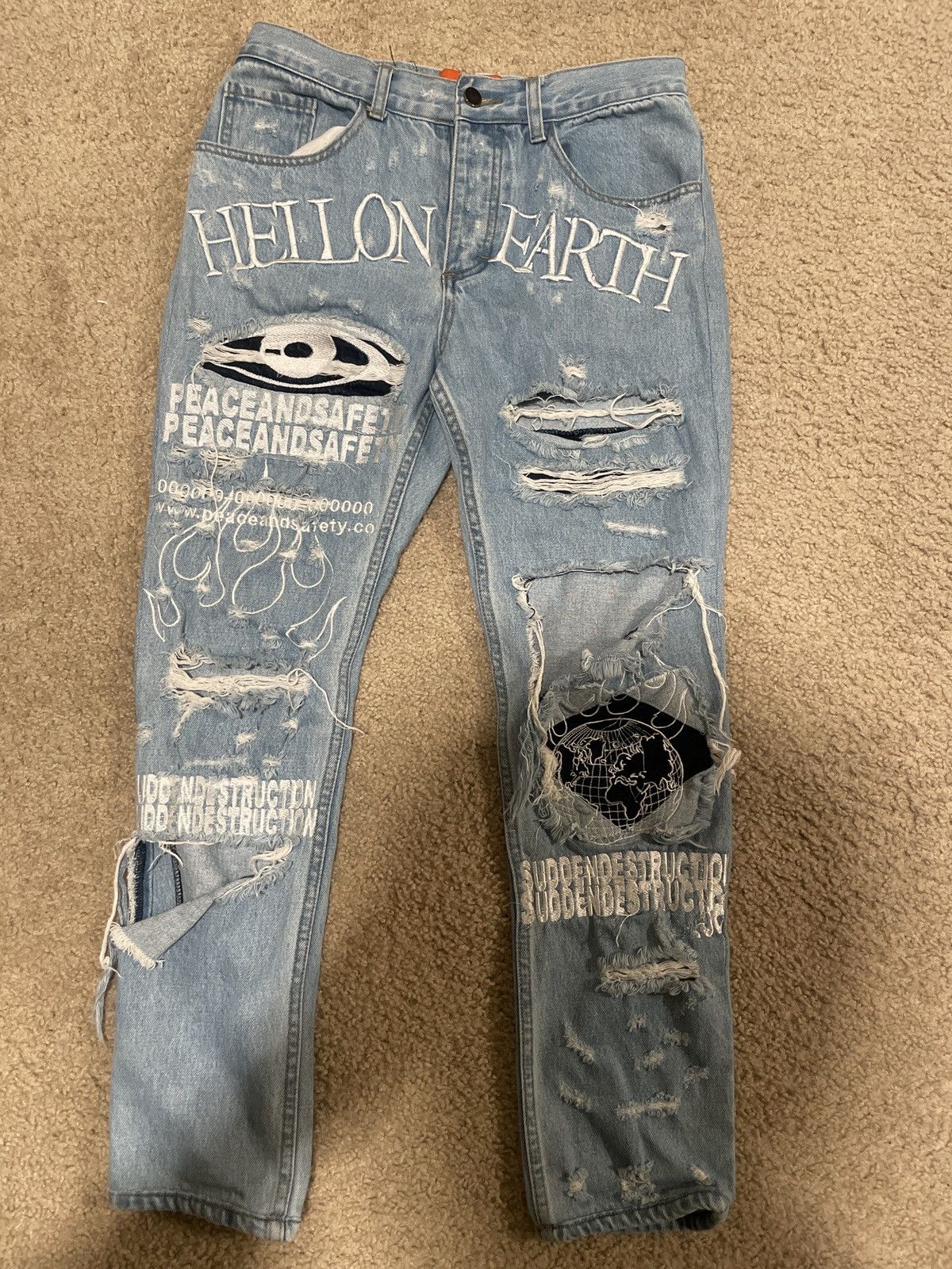 image of Ev Bravado “Hell On Earth” Jeans in Blue, Men's (Size 30)