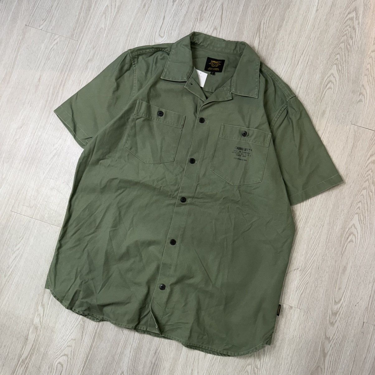 Carhartt Carhartt S/S curt Shirt military green Size US XL / EU 56 / 4 - 2 Thumbnail