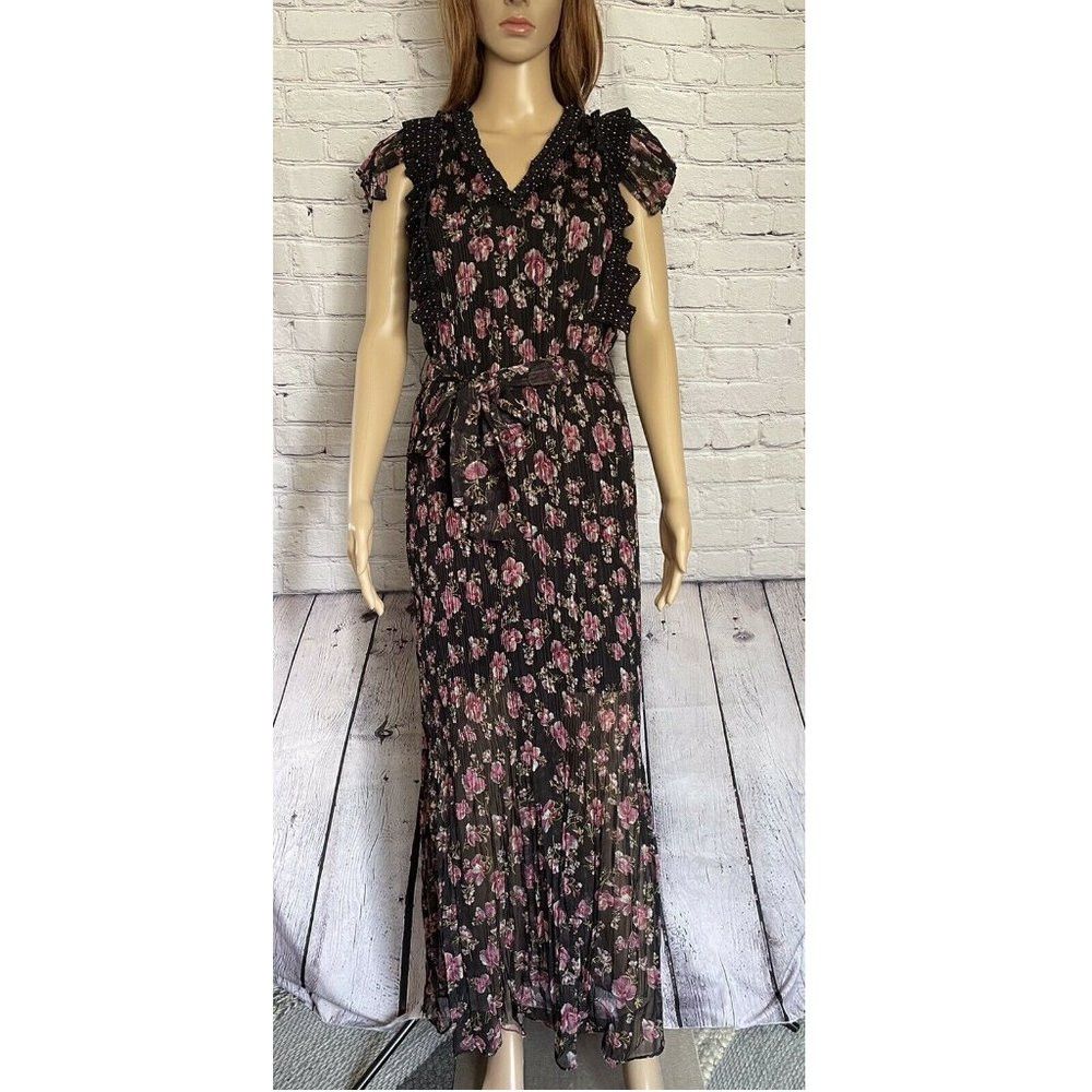 Anthropologie NWT New Anthropologie FOXIEDOX Anaise Floral Sheer Detail Size XS / US 0-2 / IT 36-38 - 4 Thumbnail