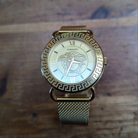 Versace Versace Gold Medusa Gold Mesh Watch 36mm Size ONE SIZE - 6 Thumbnail