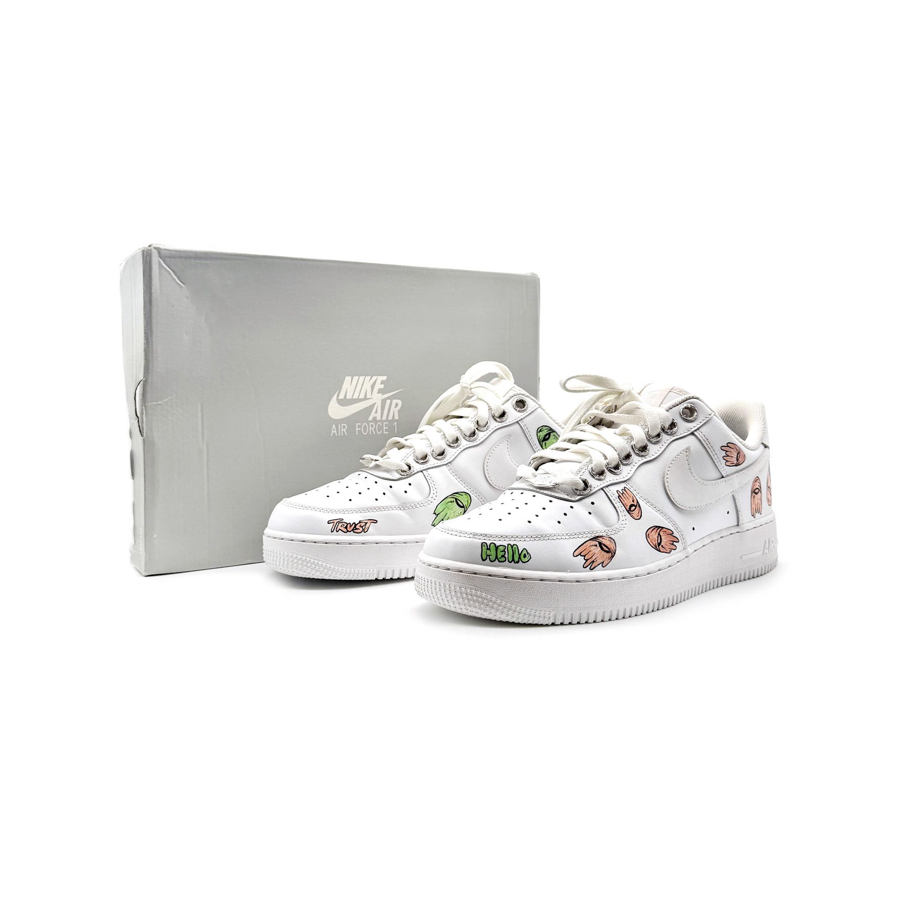 Chrome Hearts Chrome Hearts Air Force 1 Matty Boy White Sneakers Size US 12 / EU 45 - 6 Thumbnail