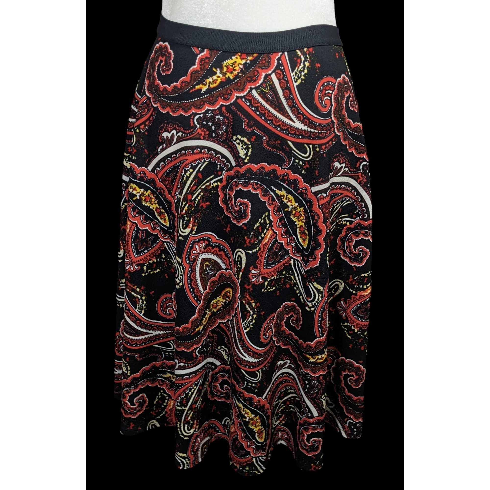 Other Bobeau Bohemian Paisley USA Made Midi Skirt Size 34" / US 12 / IT 48 - 1 Thumbnail