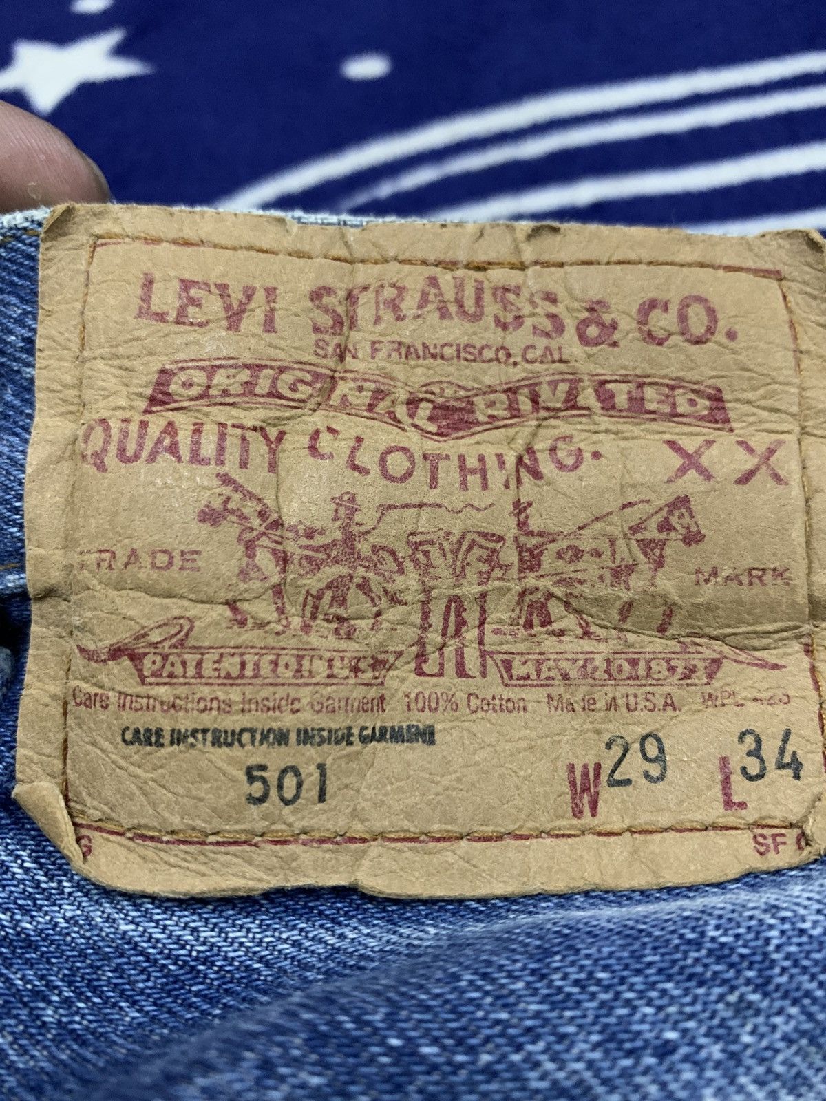 Levi's Vintage Clothing Levi’s 501 USA Vintage Denim Jeans — Altered & Distressed Size US 27 - 17 Thumbnail