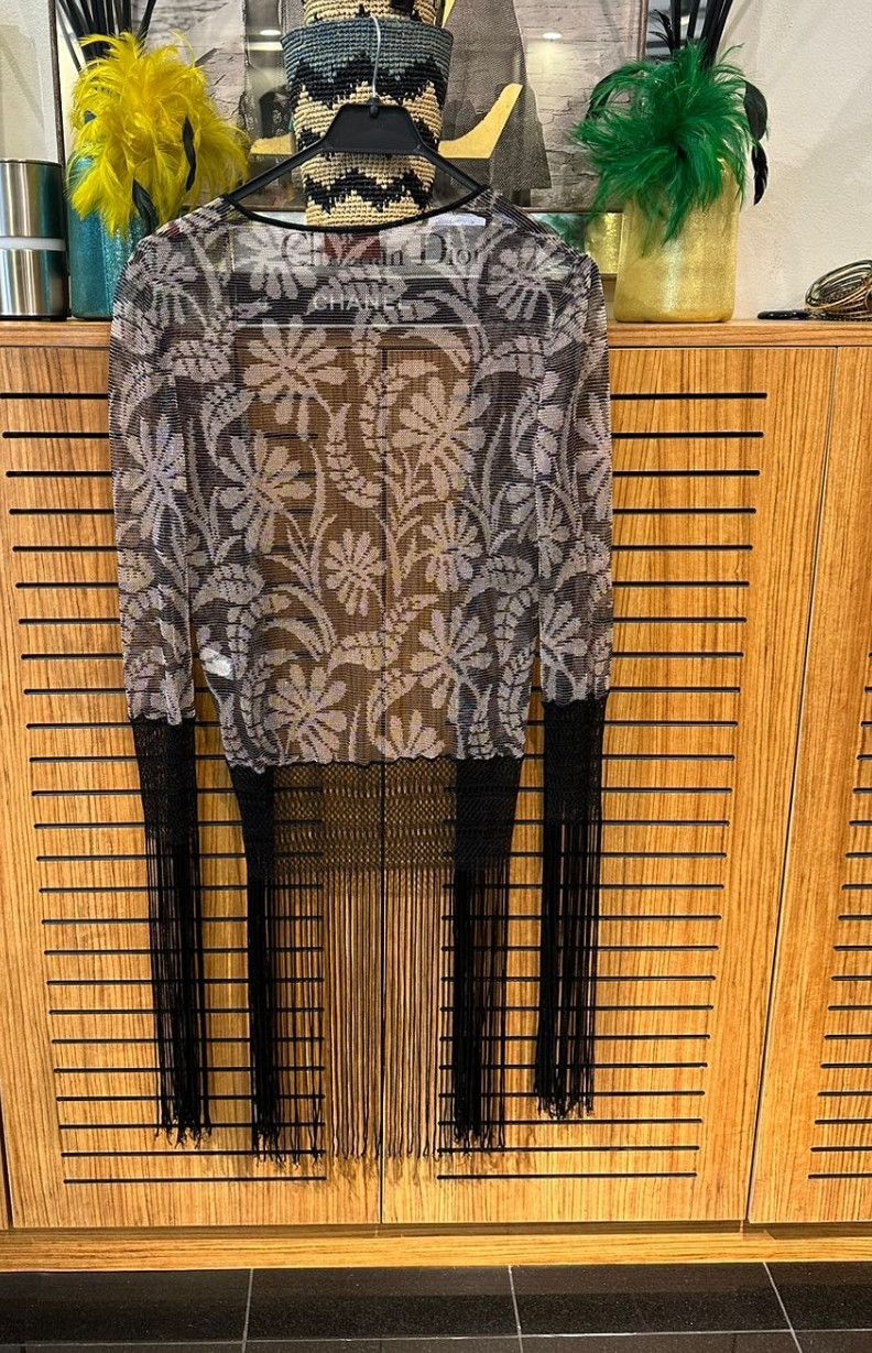 Missoni Missoni Boho Open Knit Fringed Poncho Shawl Size ONE SIZE - 3 Thumbnail