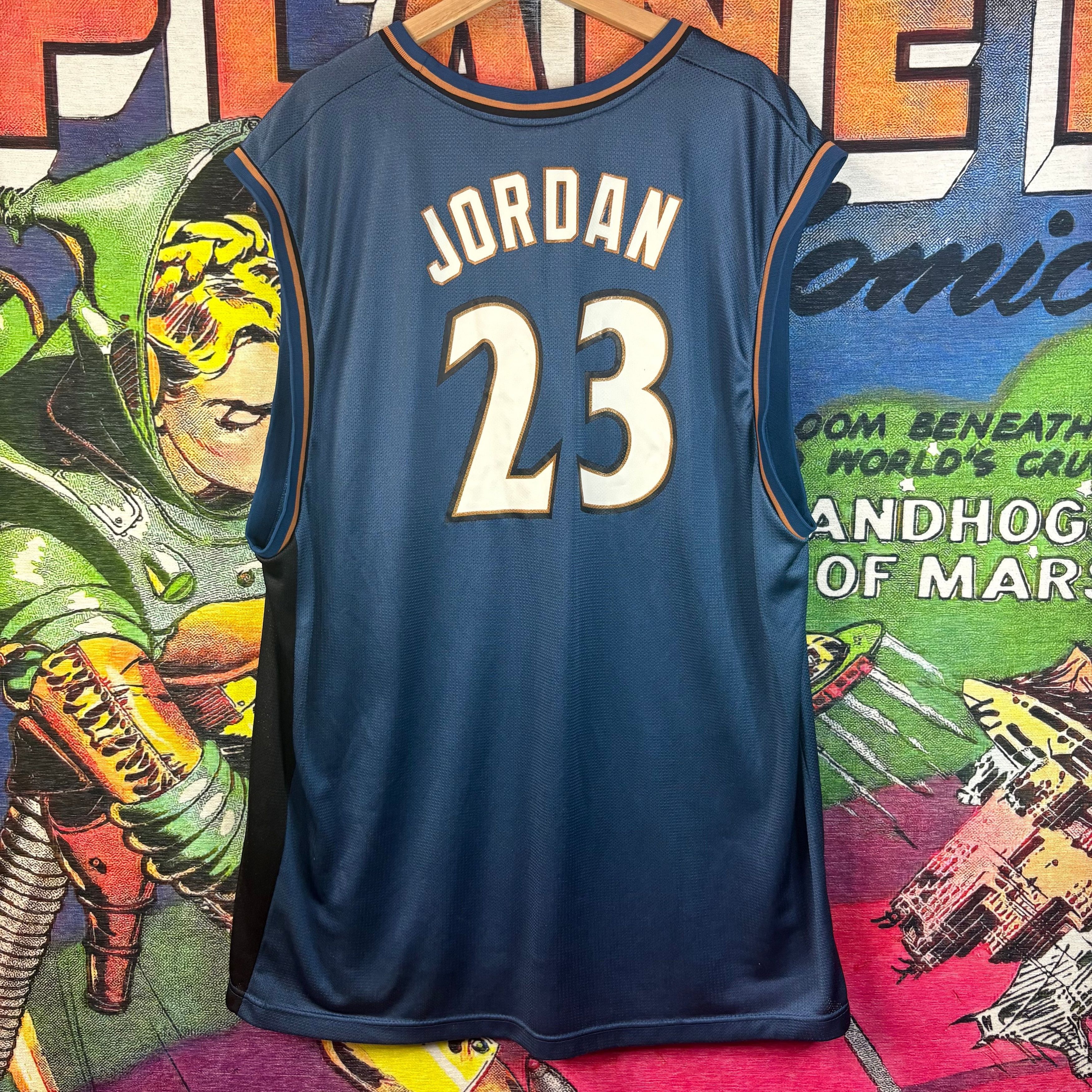 NBA Y2K Wizards Michael Jordan Jersey Size 2XL Size US XXL / EU 58 / 5 - 4 Thumbnail