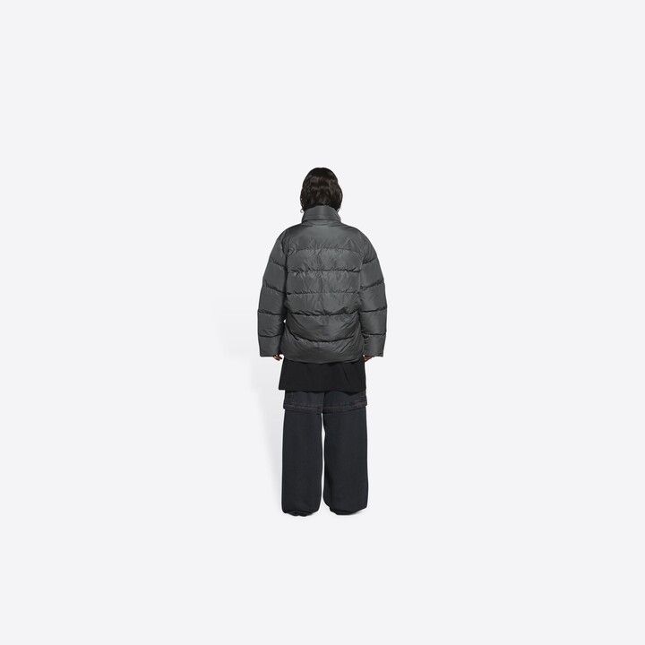 Balenciaga o1bcso1str1124 Sporty B C-Shape Puffer Jacket in Black Size XS / US 0-2 / IT 36-38 - 5 Thumbnail