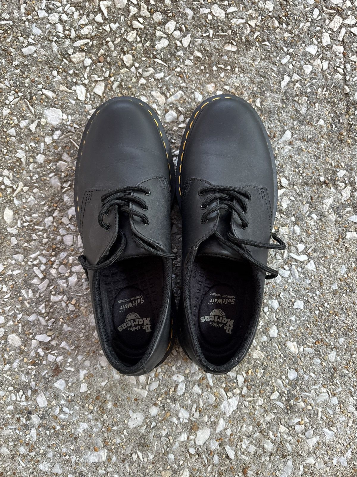 Dr. Martens Black Dr. Martens 1461 Slip Resistant Matte Black Leather Size US 10 / EU 43 - 4 Thumbnail