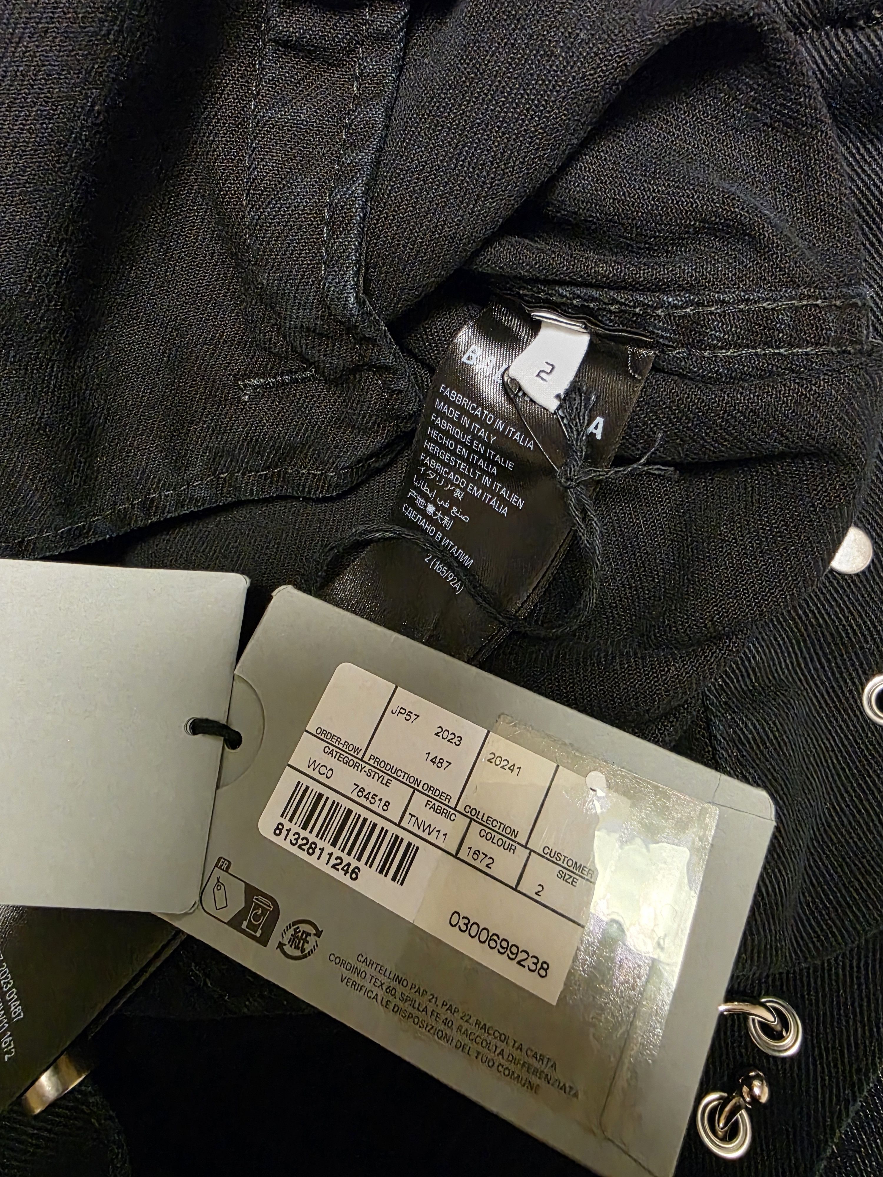 Balenciaga Balenciaga Pierced Denim Jacket Black size 2 Size US M / EU 48-50 / 2 - 4 Thumbnail
