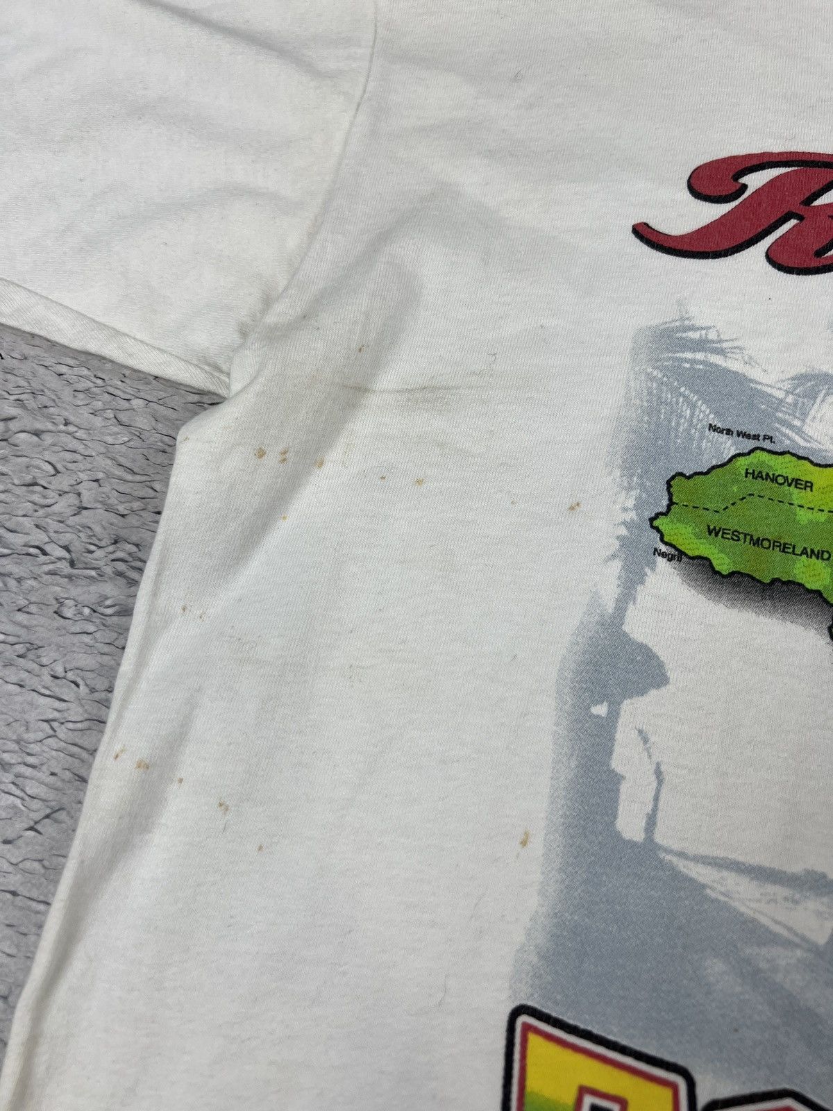 Bob Marley 90s Reggae on red stripe Jamaica beer vintage t shirt Size US XXL / EU 58 / 5 - 6 Thumbnail