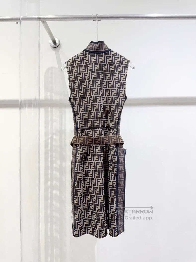 Fendi Fendi Monogrammed Dress Size 4XL / US 24-26 - 2 Thumbnail