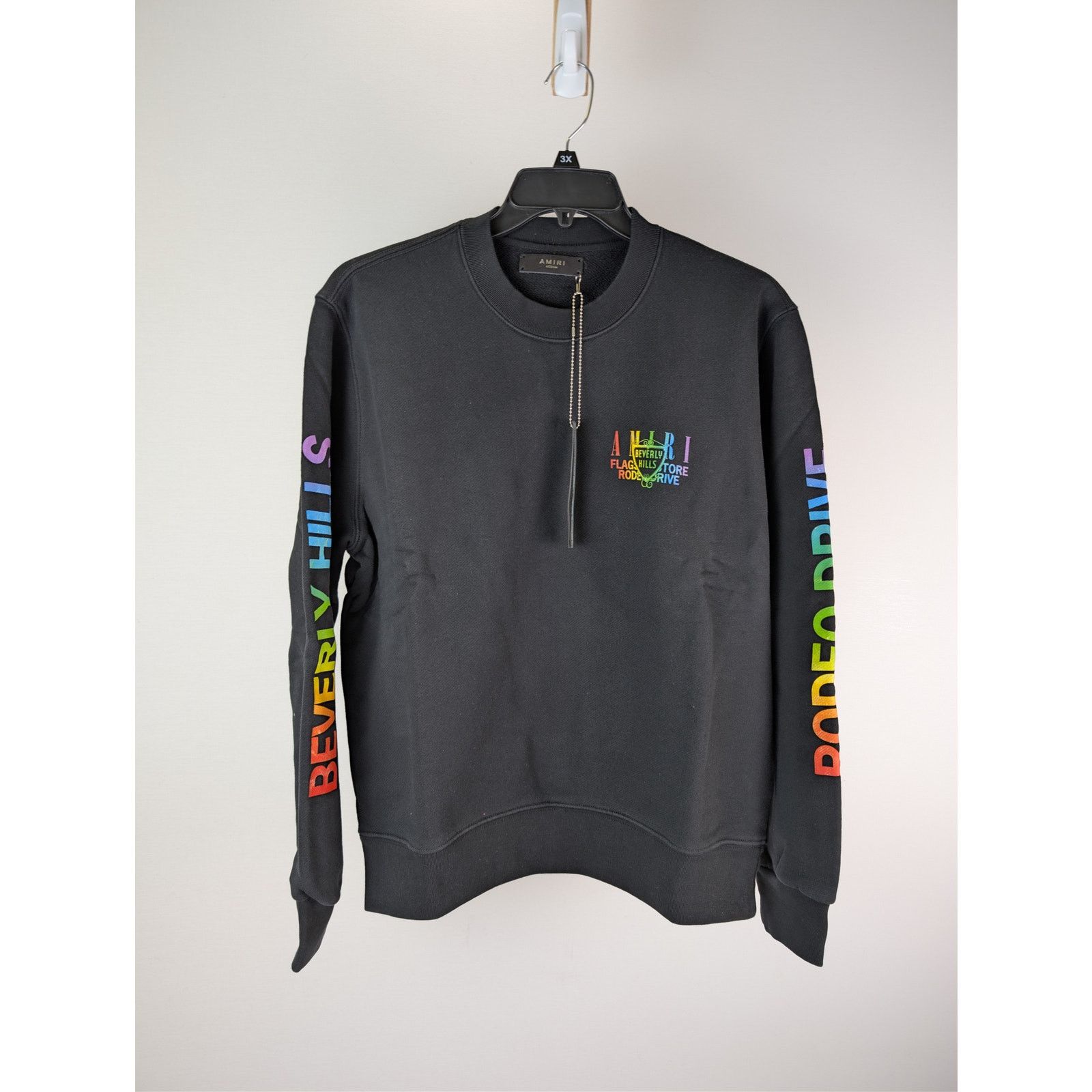 Amiri o1rshd1 Amiri Beverly Hills Crewneck Sweatshirt in Black Size US M / EU 48-50 / 2 - 8 Thumbnail