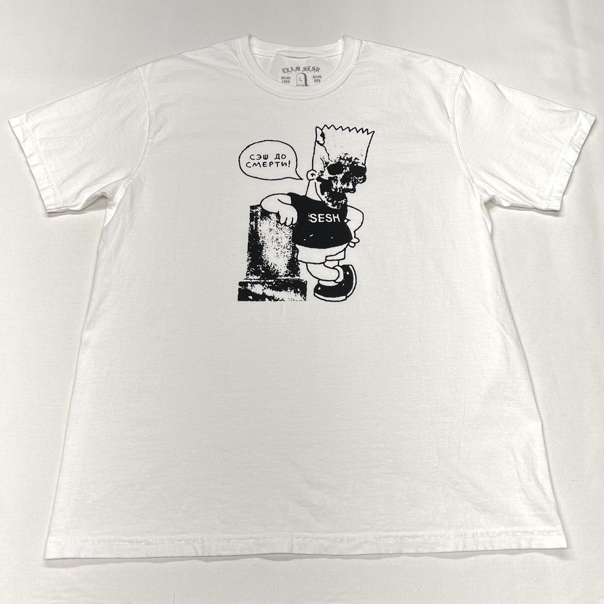 Bones × TeamSESH Team Sesh Bones Tee Shirt White Bart Merch Dead Skull Size US L / EU 52-54 / 3 - 1 Thumbnail