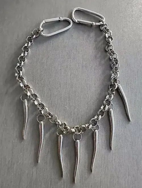 Jewelry Kasuga x Konno Retro punk gothic pendant carabiner necklace Size ONE SIZE - 2 Thumbnail