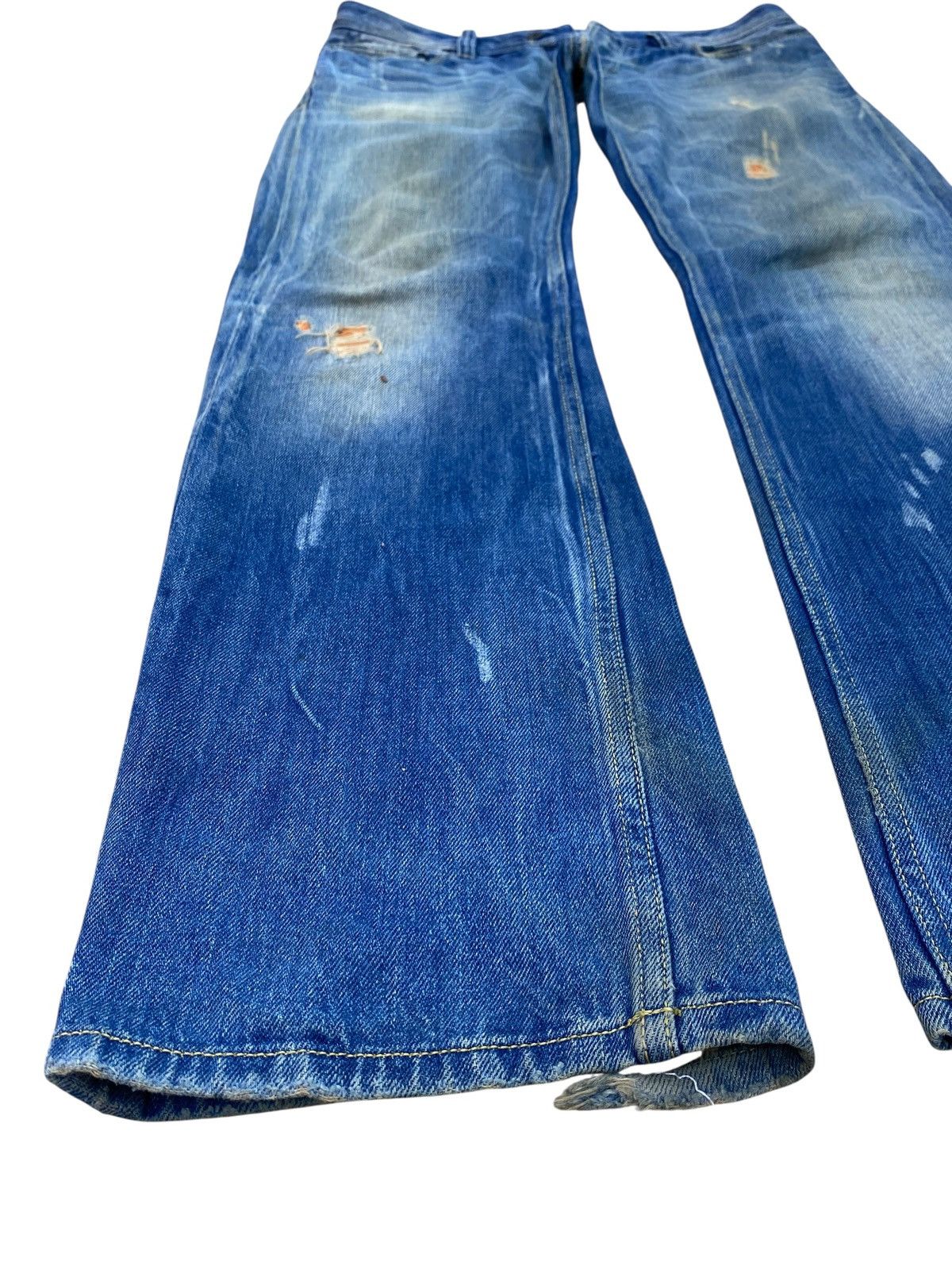 Diesel Diesel Brand Acid Blue Wash Distressed Style Loose Jeans Size US 34 / EU 50 - 5 Thumbnail