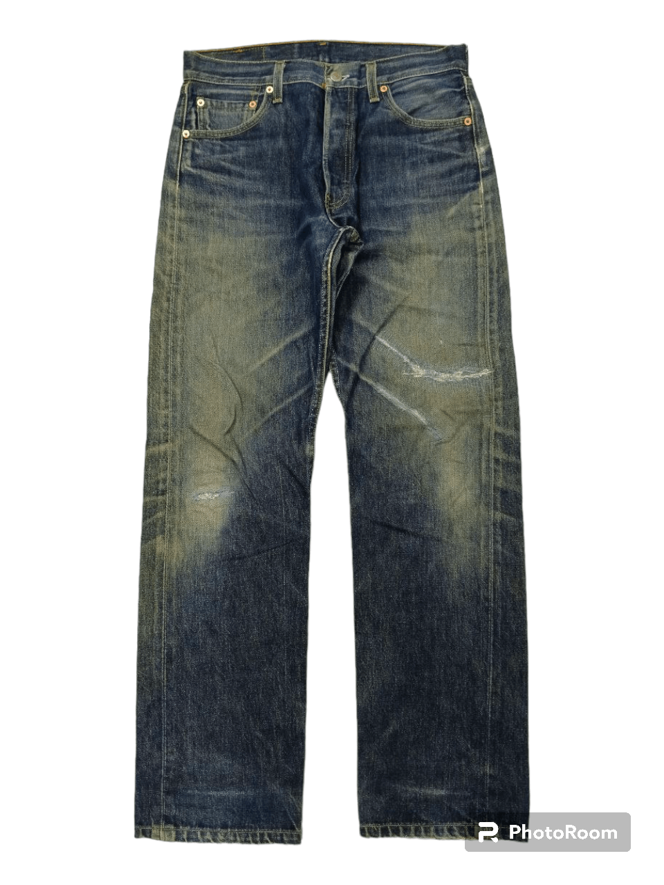 image of Levis Vintage Clothing x Vintage Sick Rusty Vintage 90's Levis 501 in Blue Distressed (Size 30)