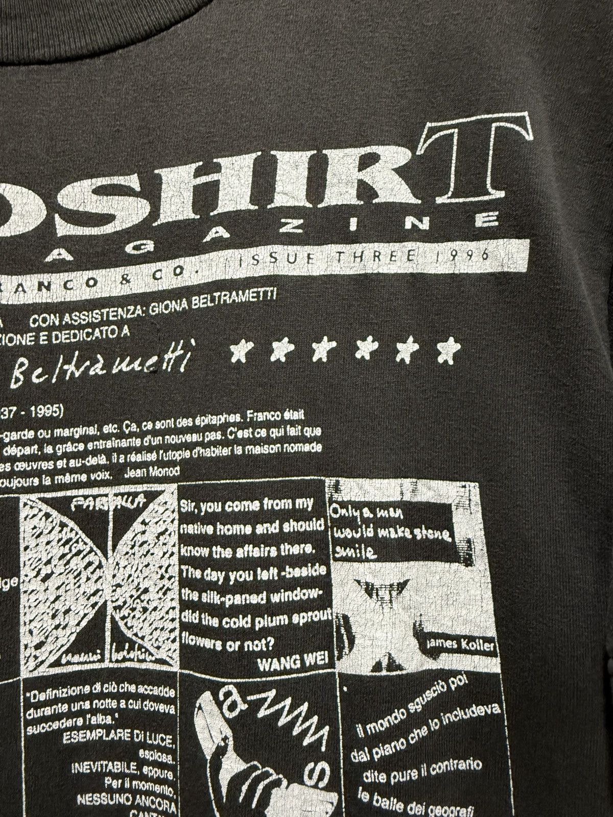 Andy Warhol Vintage 90s PopArt Broadshirt Poetry Megazine Thrashed Faded Size US M / EU 48-50 / 2 - 5 Thumbnail