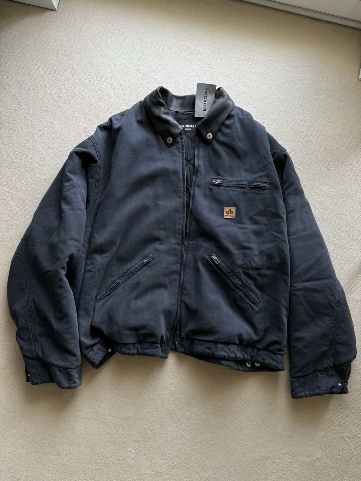Balenciaga NEW | FALL21 DOUBLE B WORKWEAR JACKET CARHART SIZE 46 