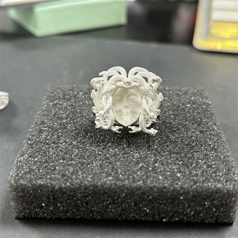 Jewelry Medusa Crazy Jewelry Rings Open Size Chrome Ring (Size 7-13) Size ONE SIZE - 3 Thumbnail