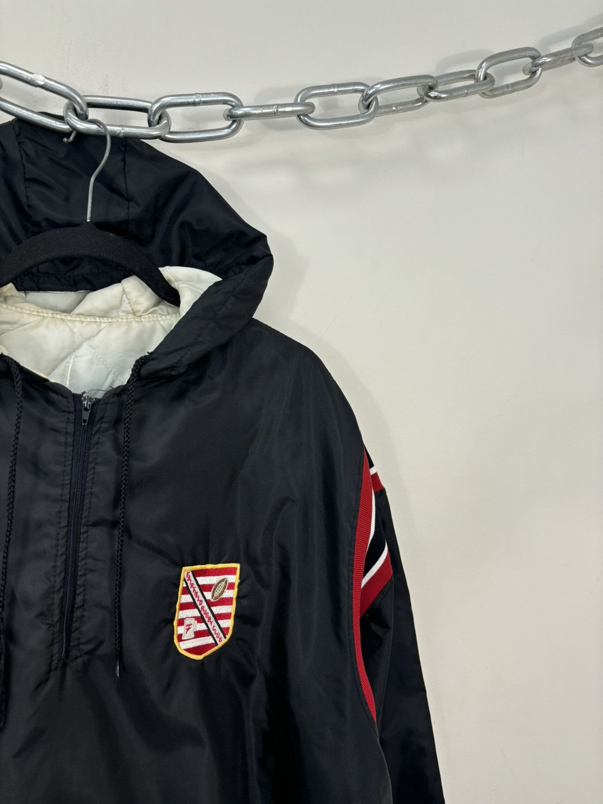 Delong Vintage 90s DeLong USA College Fairfield Rugby Anorak Jacket Size US XL / EU 56 / 4 - 5 Thumbnail