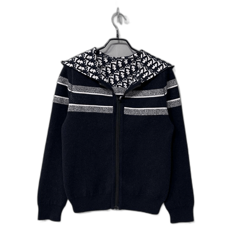 Dior Double-Sided Printed Cashmere Zip Hoodie Size S / US 4 / IT 40 - 1 Thumbnail