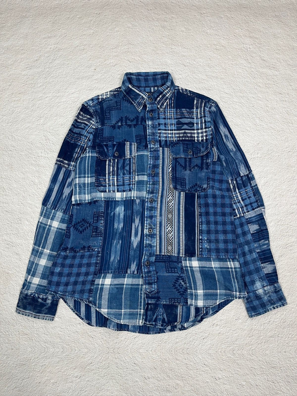 Polo Ralph Lauren Indigo Navajo Patchwork