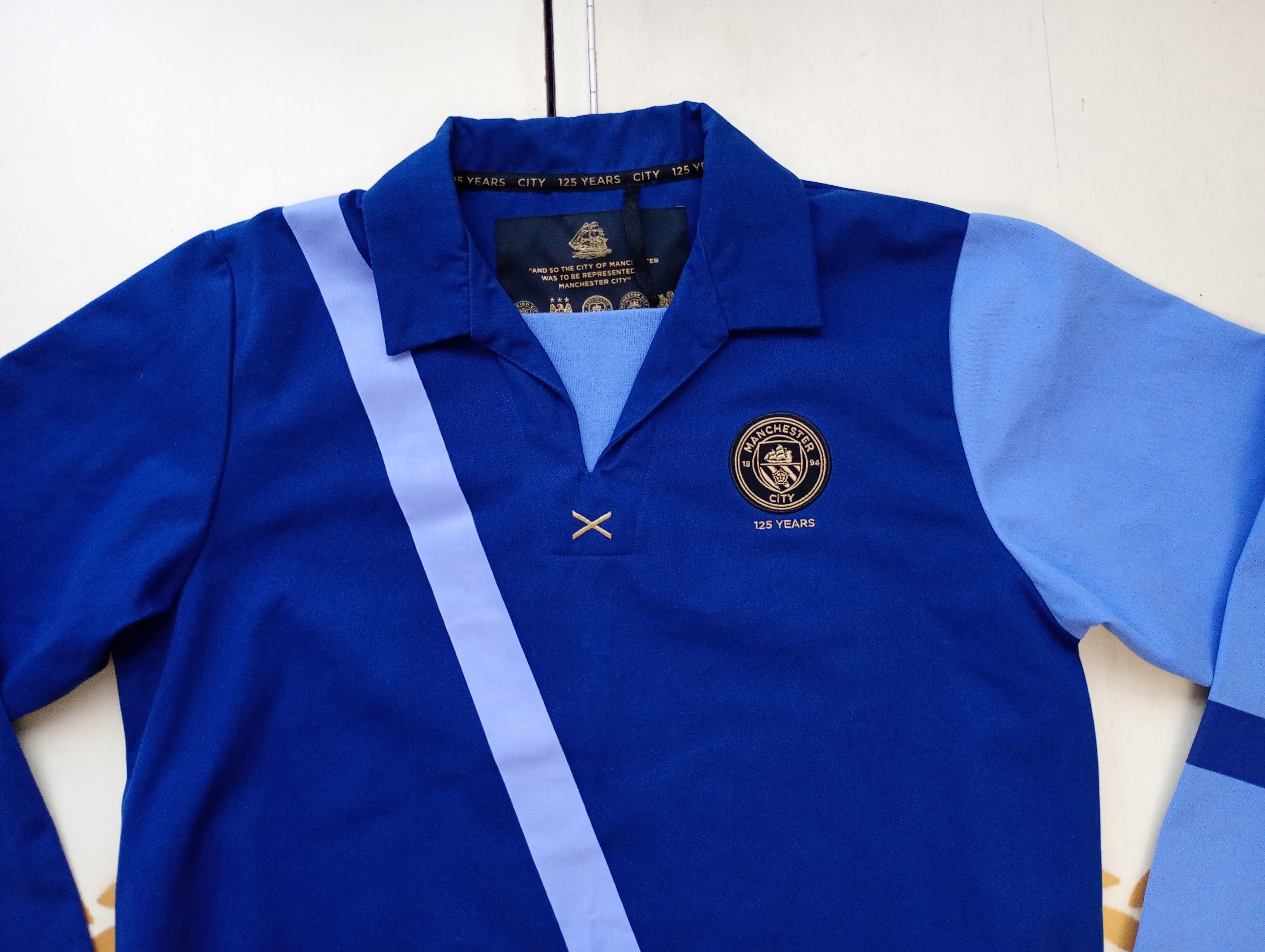 Vintage Manchester City FC 125th Anniversary Jacket Size US XL / EU 56 / 4 - 4 Thumbnail