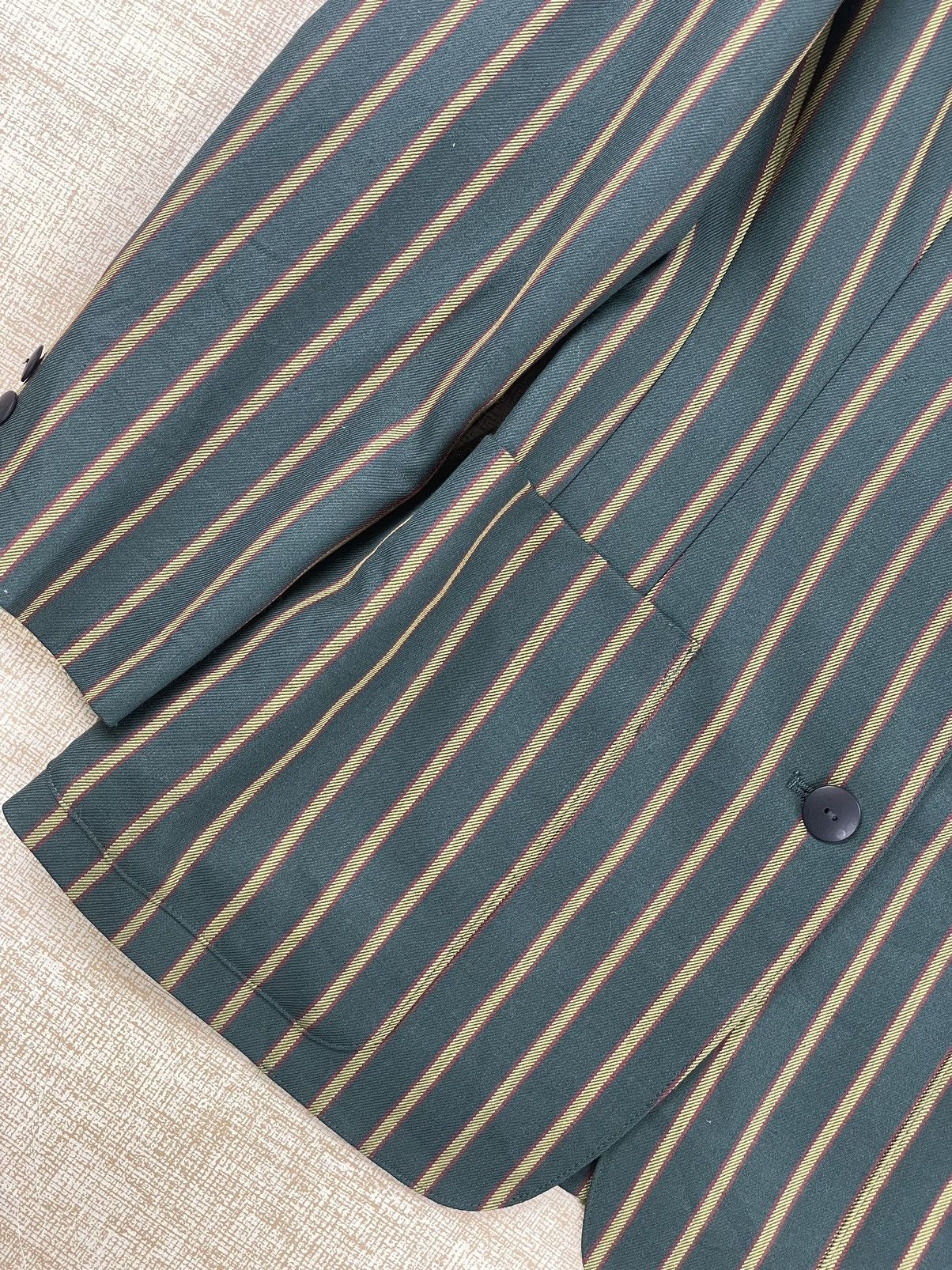 Jean Paul Gaultier 🔥Jean Paul Gaultier Junior Green Stripes Jacket Size US M / EU 48-50 / 2 - 12 Thumbnail